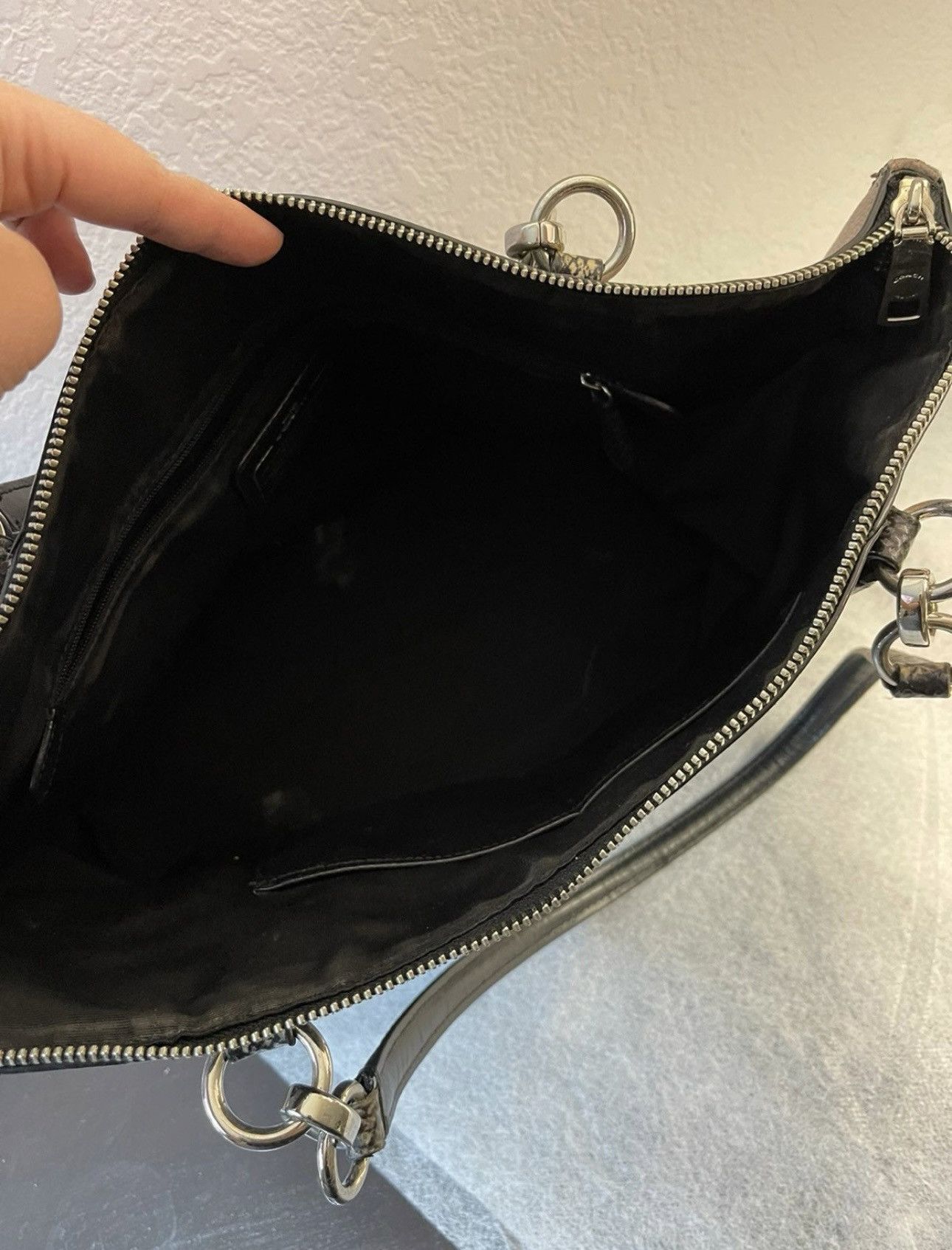 Coach COACH AVA TOTE EXOTIC EMBOSSED LEATHER SATCHEL SHOULDER BAG Size ONE SIZE - 5 Thumbnail