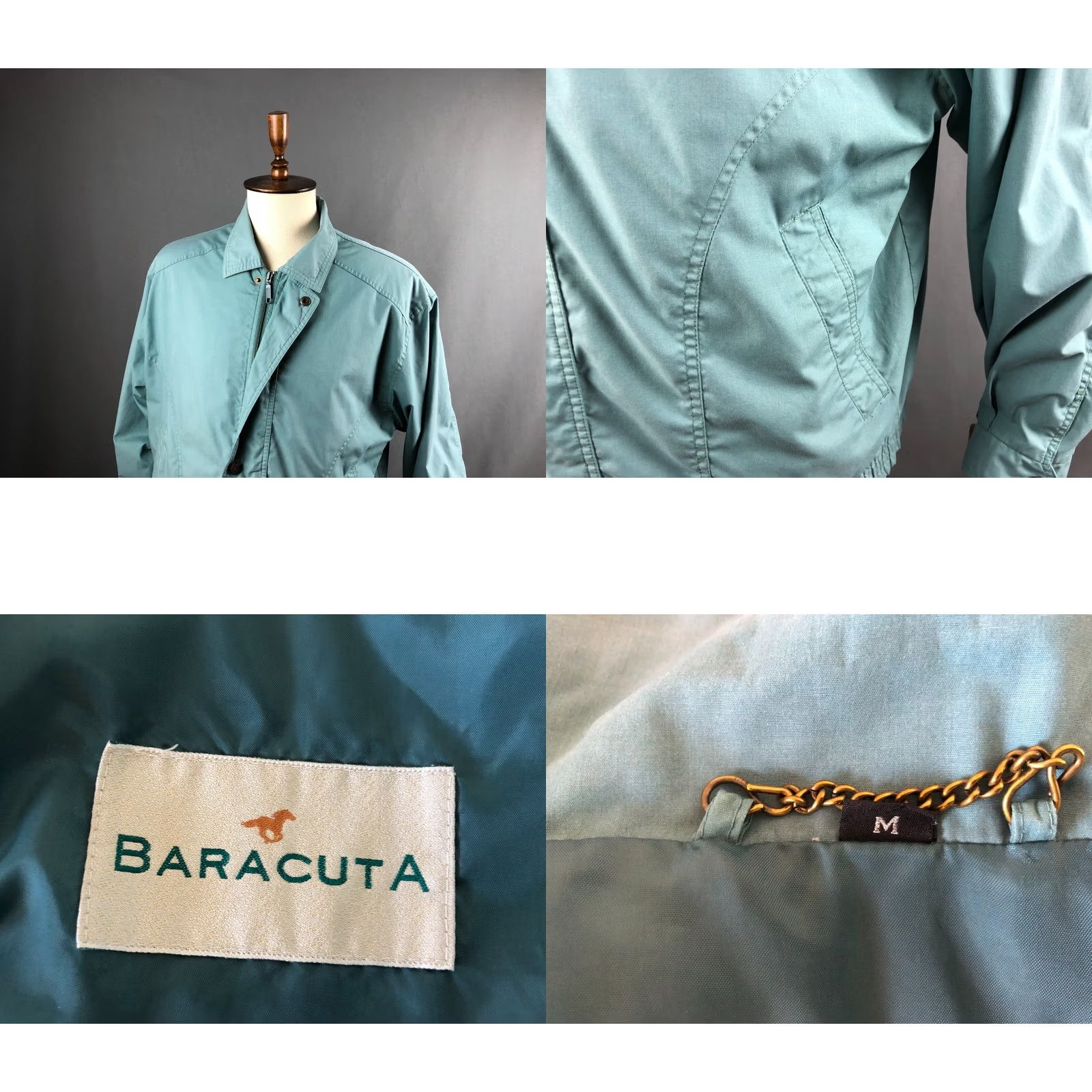 Baracuta Baracuta Full Zip Bomber Jacket M Green Men Polyester Lined Windbreaker Casual Style Brand Model Baracuta Jacket Size US M / EU 48-50 / 2 - 8 Thumbnail