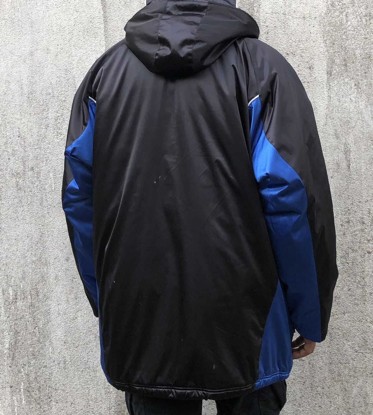 Nike Vintage 90s Nike TEAM Lined Fleece Long Jacket Size US L / EU 52-54 / 3 - 5 Thumbnail