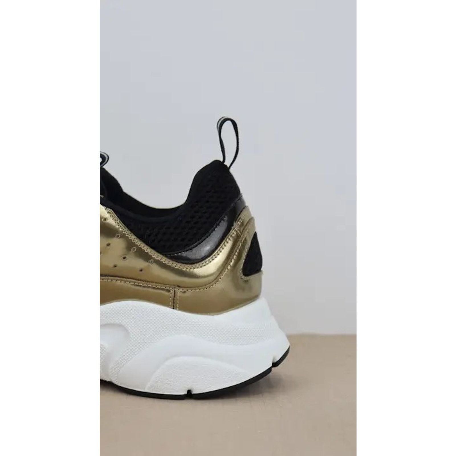 Dior o1rshd1 B22 Calfskin Mesh Sneakers in Golden/White Size US 11 / EU 44 - 4 Thumbnail