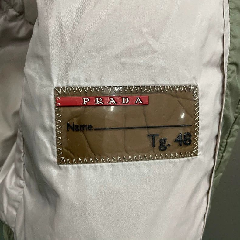 Prada Prada Gray-green triangle down jacket 2502-Nextarrow Size US M / EU 48-50 / 2 - 5 Thumbnail
