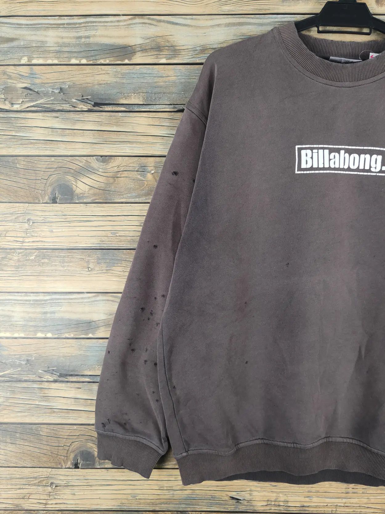 Billabong D Billabong baggie ripped Dark Gray Faded Sweatshirts #W1461 Size US M / EU 48-50 / 2 - 3 Thumbnail