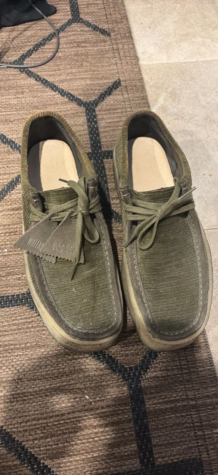 Clarks Wallabee Clark's suede green Size US 10.5 / EU 43-44 - 2 Thumbnail