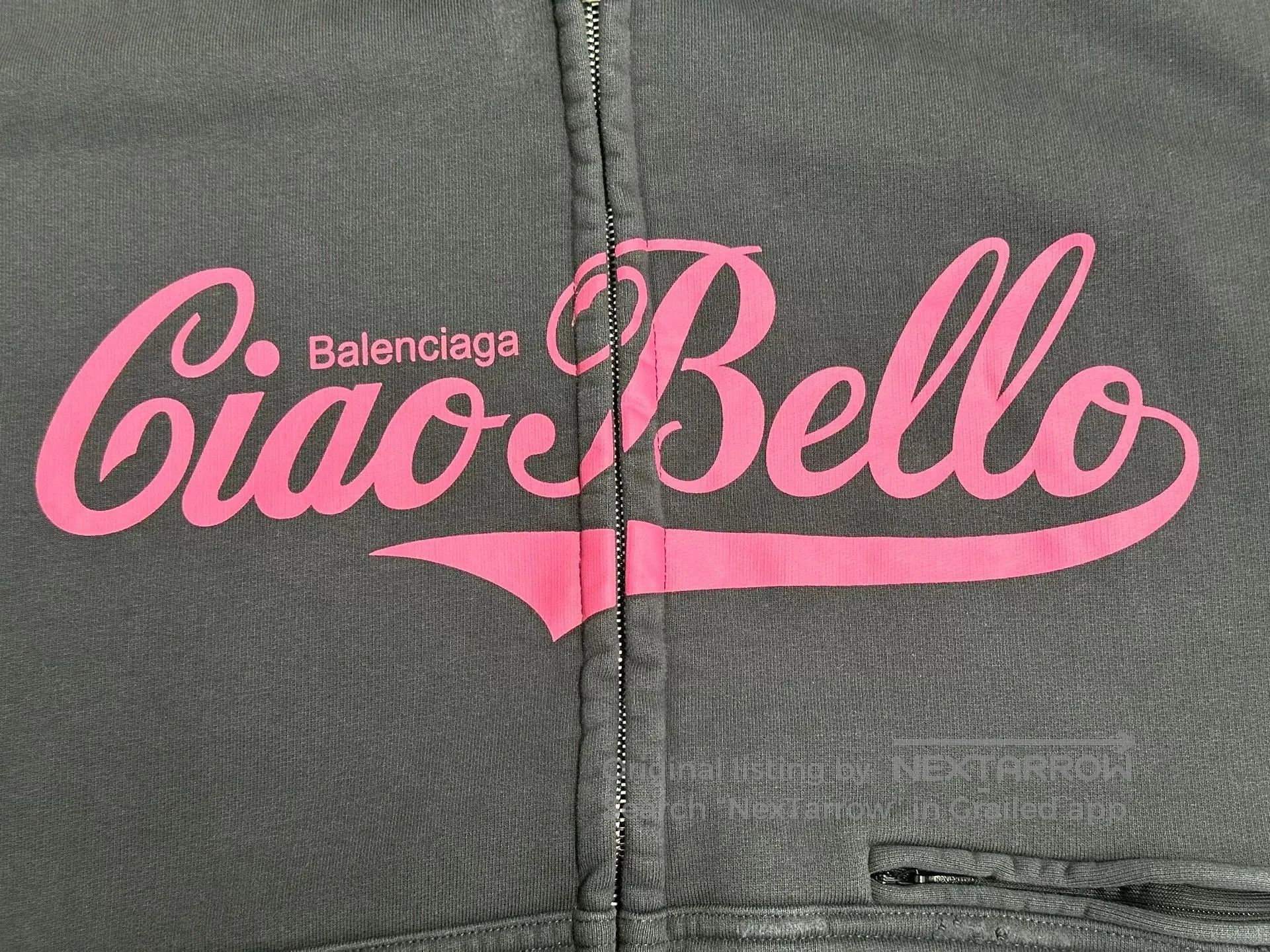 Balenciaga Balenciaga Letter Print Hooded Zip Jacket. Size XS / US 0-2 / IT 36-38 - 3 Thumbnail