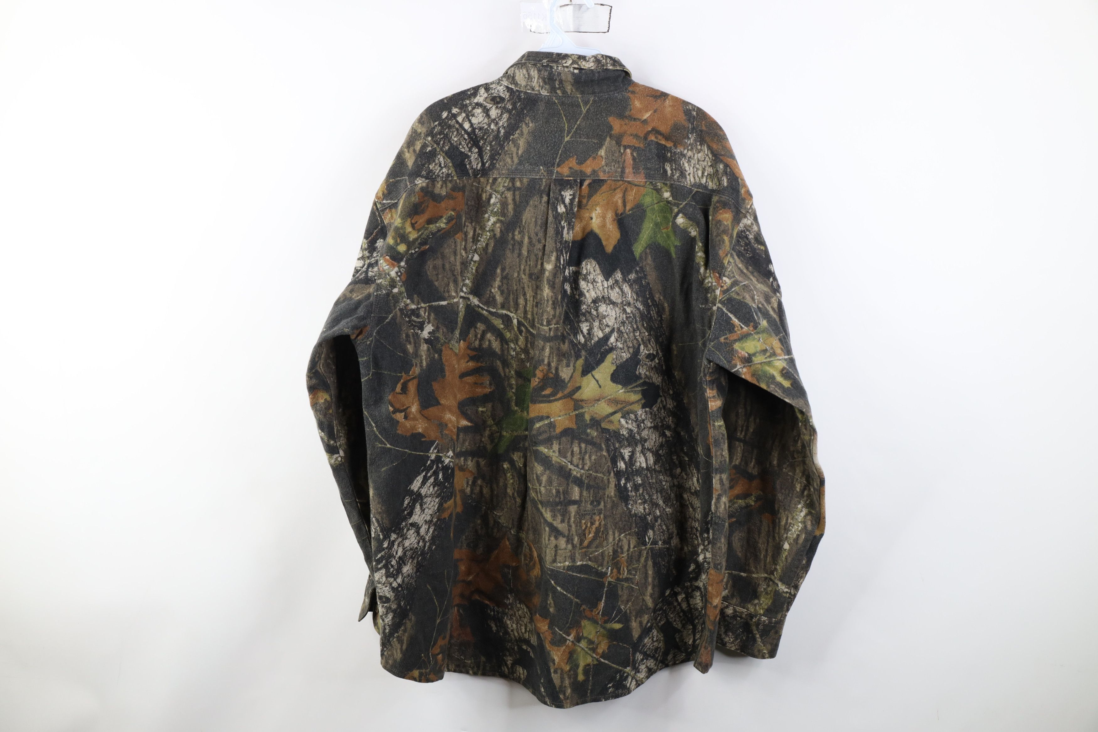 Vintage Vintage Mossy Oak Camouflage Chamois Cloth Button Shirt Size US XL / EU 56 / 4 - 11 Thumbnail