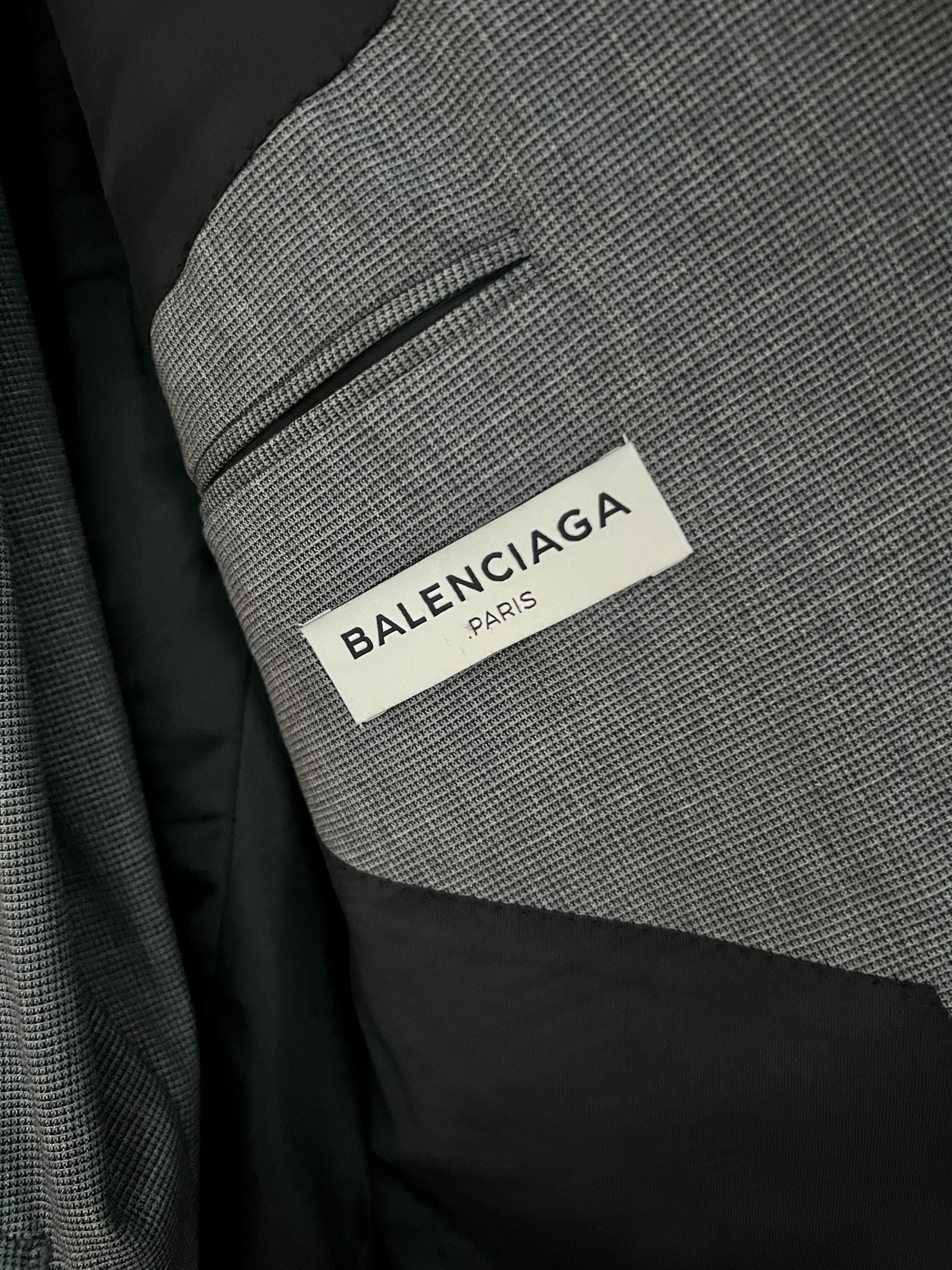 Balenciaga GREY SUIT Size 48R - 3 Thumbnail