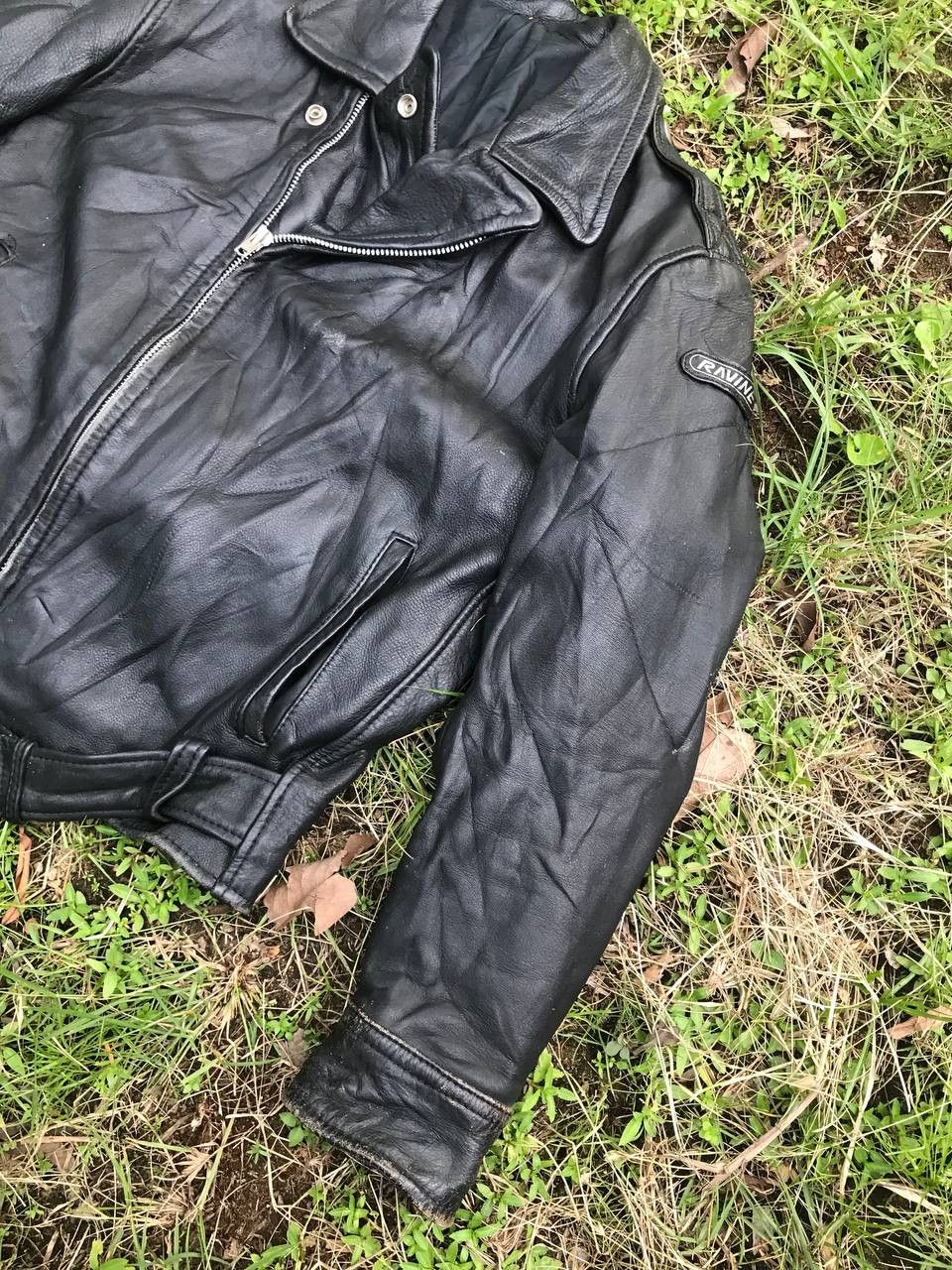Japanese Brand RAVINE LEATHER BIKER JACKET Size US L / EU 52-54 / 3 - 5 Thumbnail