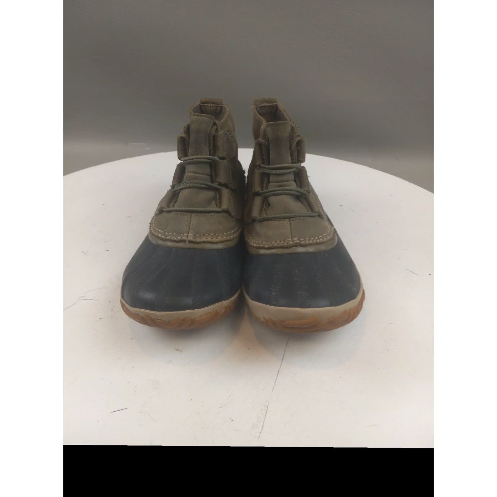 SOREL VINTAGE: No — Sorel Out N About Waterproof Duck Boots Womens SZ 6 Elk Green/Black NL2133-365 Size US 4 / IT 34 - 3 Thumbnail