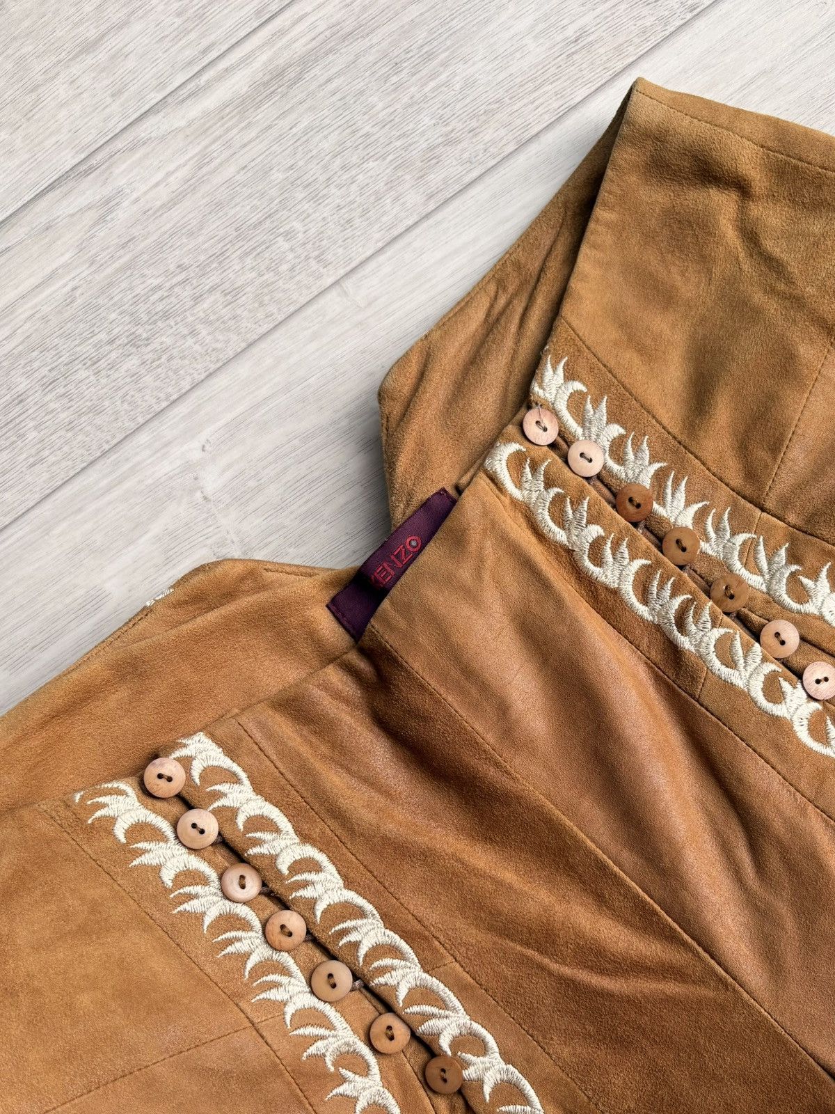 Kenzo Kenzo vintage country cowboy leather embroidered trousers Size US 40 / EU 56 - 7 Thumbnail
