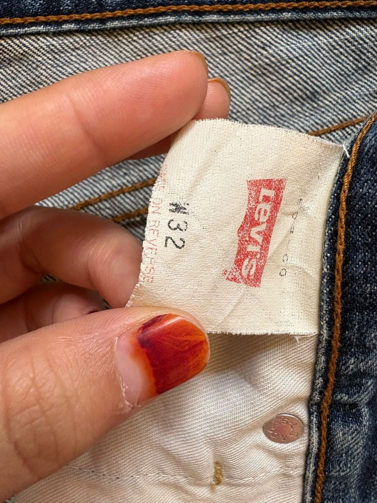 Levi's Vintage 90s Levis 503 Mud Wash Distressed Baggy Jeans Size US 31 - 10 Thumbnail