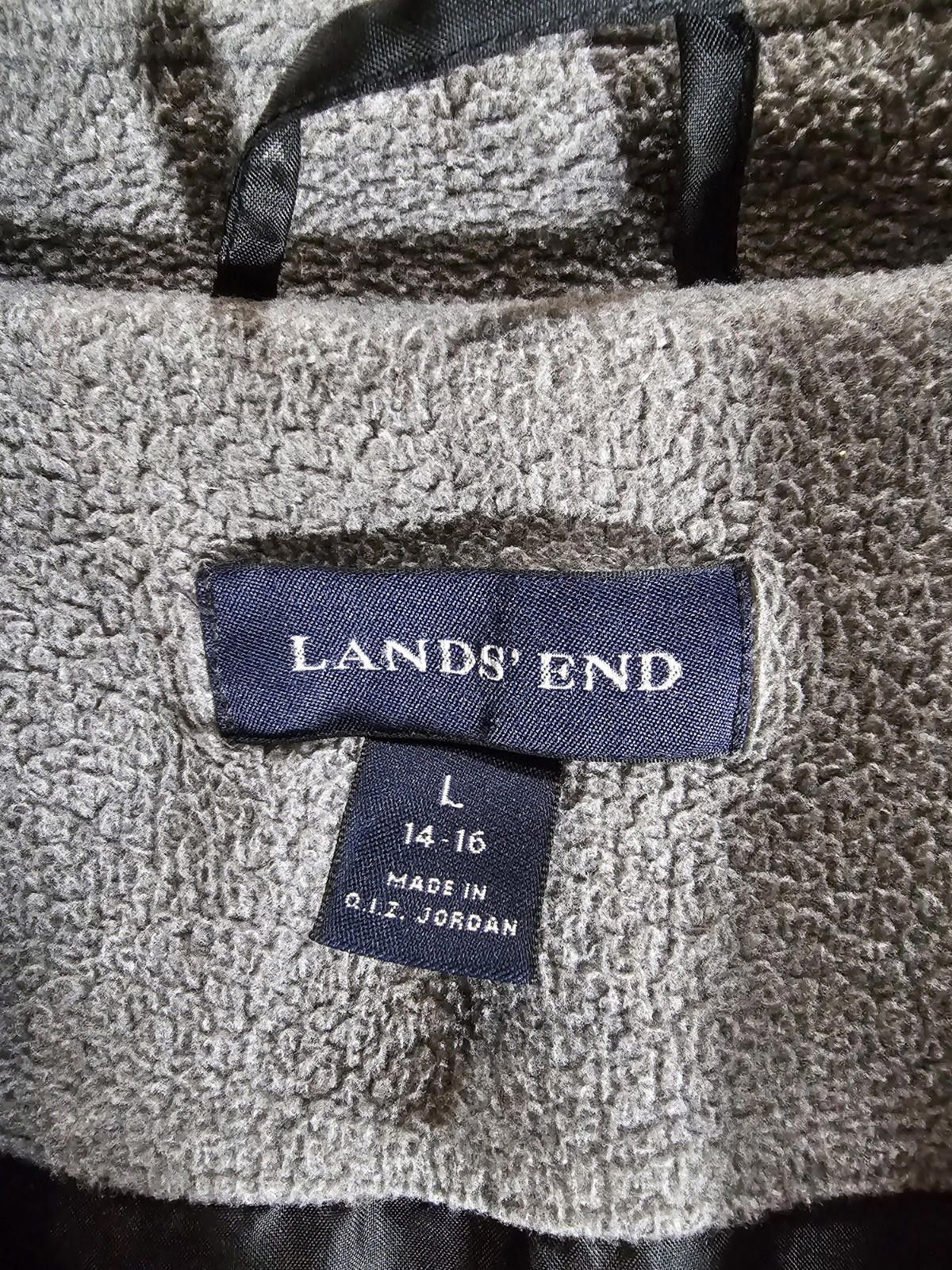 Lands' End Unisex LARGE 14-16 Lands End Coat Gray Size US L / EU 52-54 / 3 - 3 Thumbnail