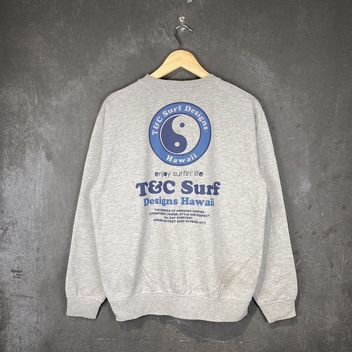 Vintage y2k T&C Surf Boxy Crewneck Size US L / EU 52-54 / 3 - 1 Thumbnail