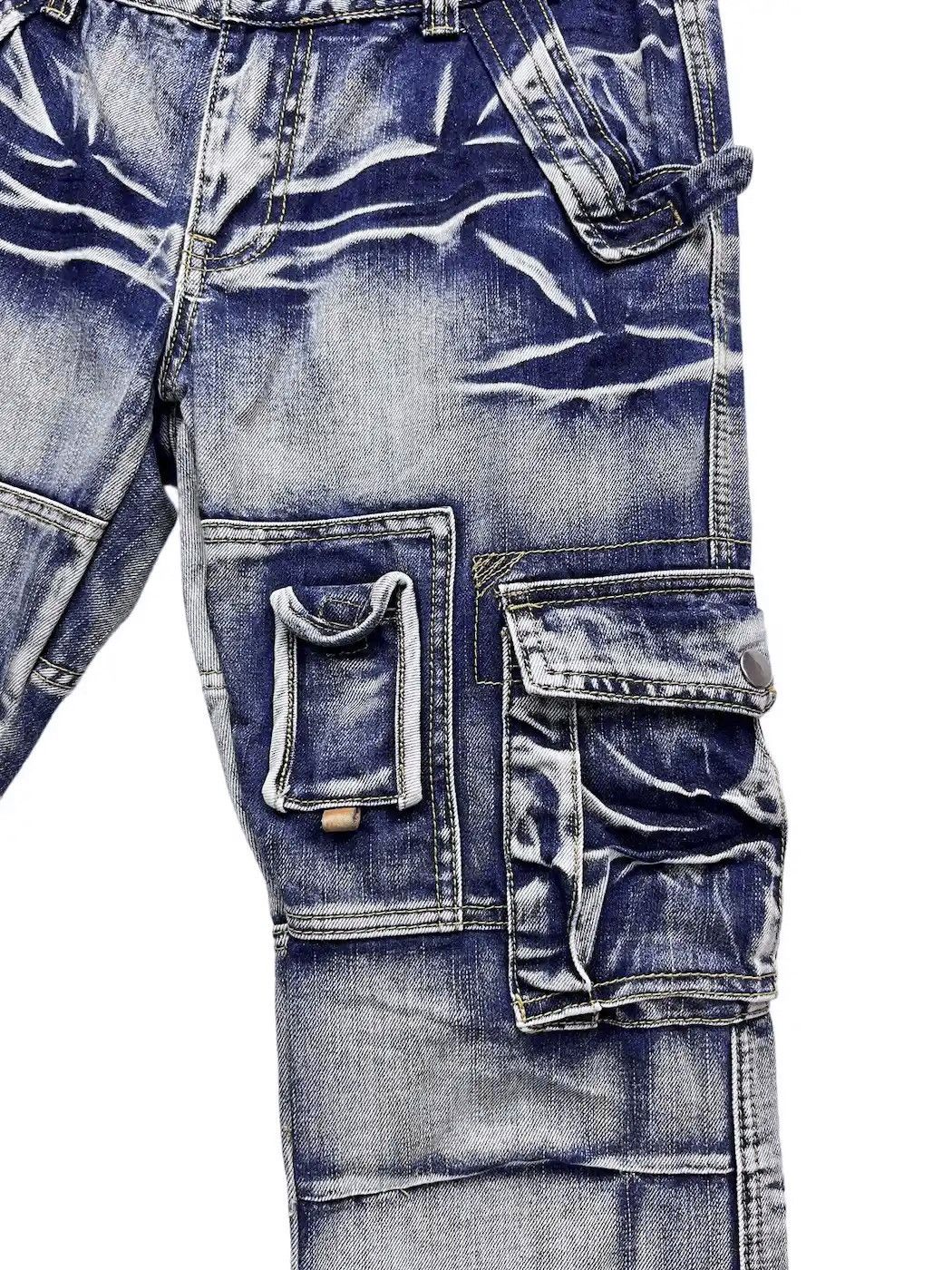 Other FYE💥JEANSIAN Barbed Wire Clawmark Vogue Punk Cargo Denim💥 Size US 30 / EU 46 - 7 Thumbnail