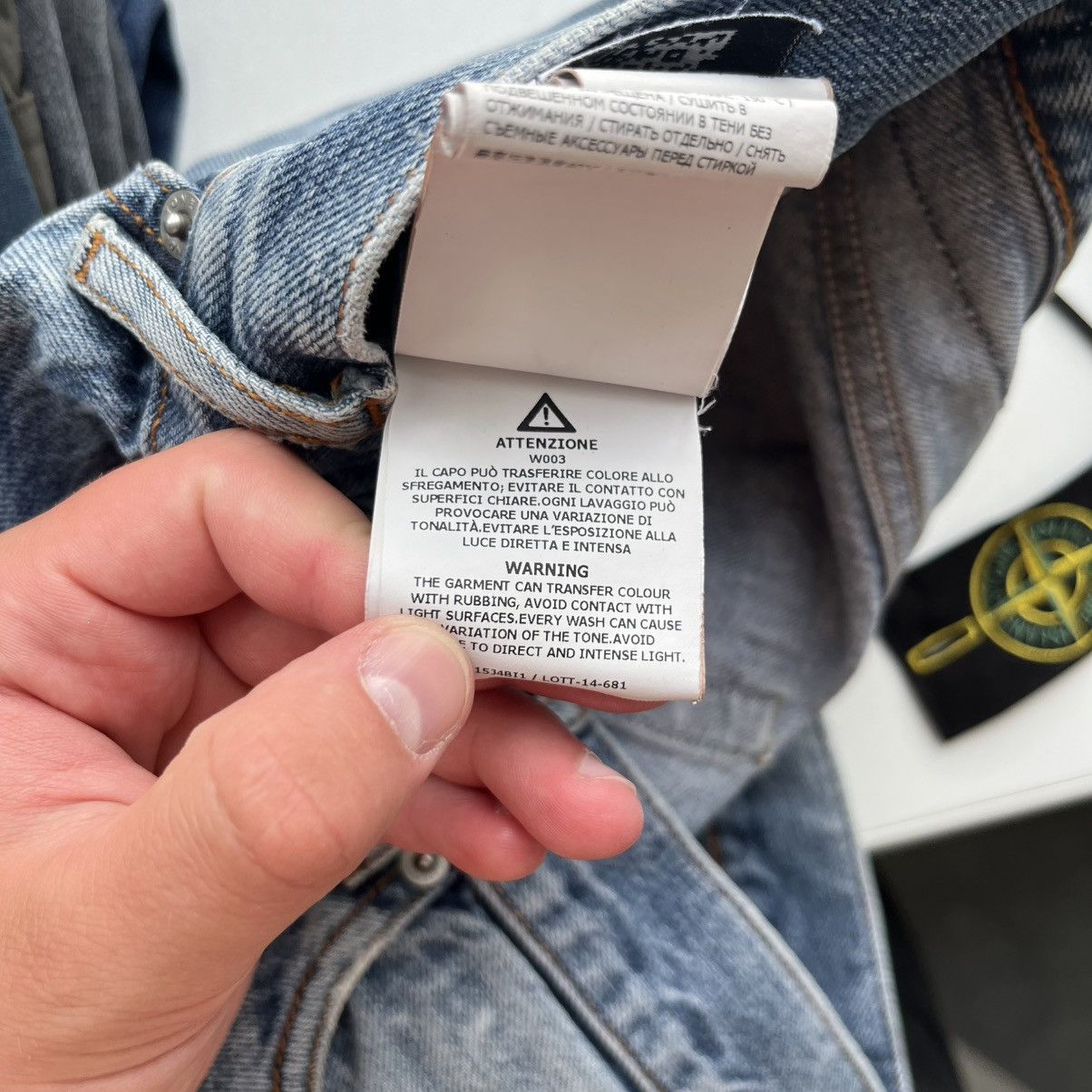 Stone Island STONE ISLAND Jeans Wash Blue Denim Vintage Y2k Affliction Size US 30 / EU 46 - 16 Thumbnail