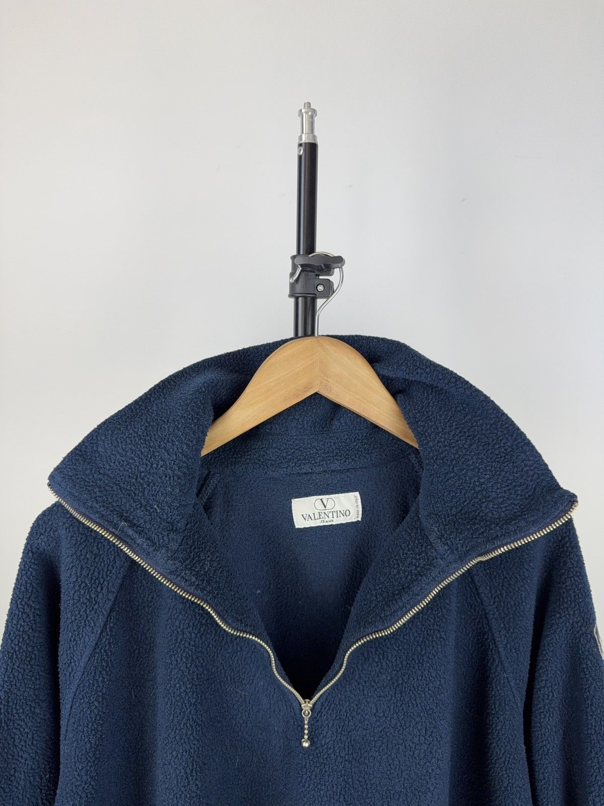 Designer × Valentino × Vintage Vintage 90s Rare Valentino Italy 1/3 Zip sweatshirt Size US XL / EU 56 / 4 - 6 Thumbnail