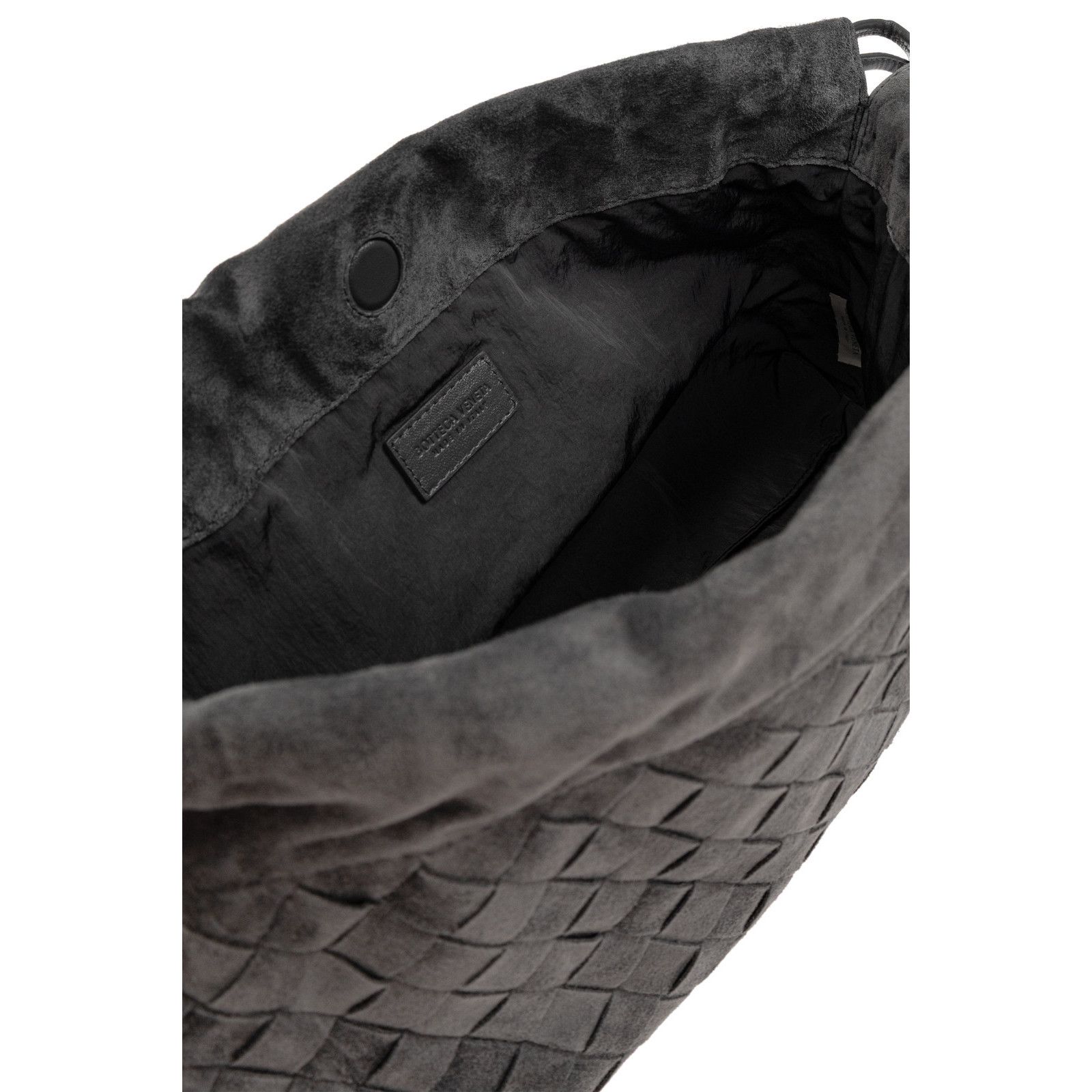 Bottega Veneta BOTTEGA VENETA Giorno Gray Suede Shoulder Bag New & Authenti Size ONE SIZE - 4 Thumbnail