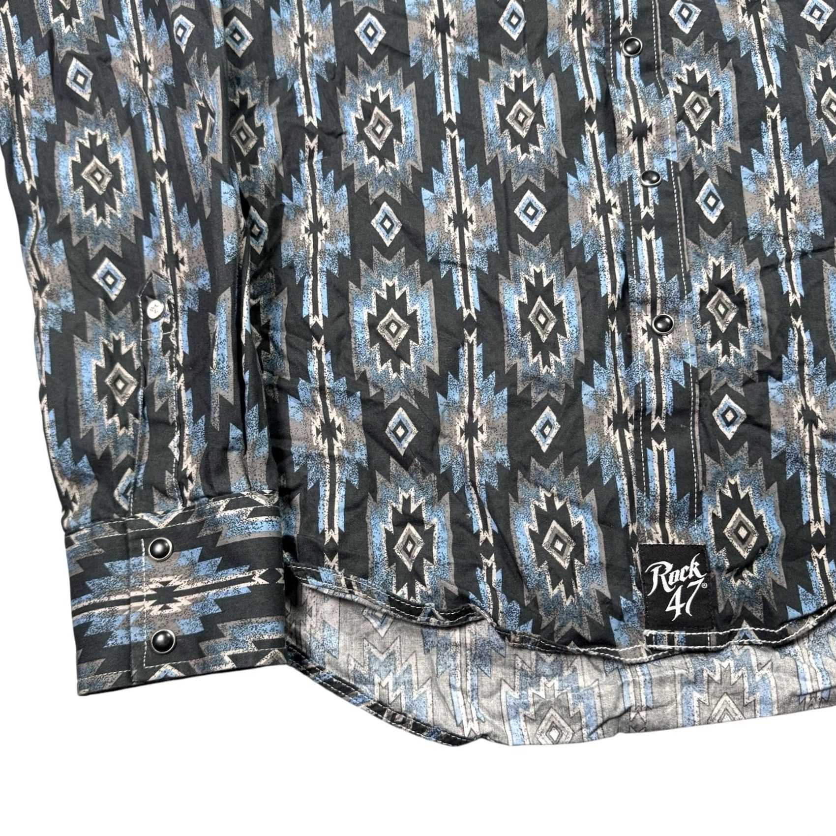 Wrangler Wrangler Shirt Mens L Pearl Snap Aztec Embroidered Western Cowboy Work Size US L / EU 52-54 / 3 - 3 Thumbnail