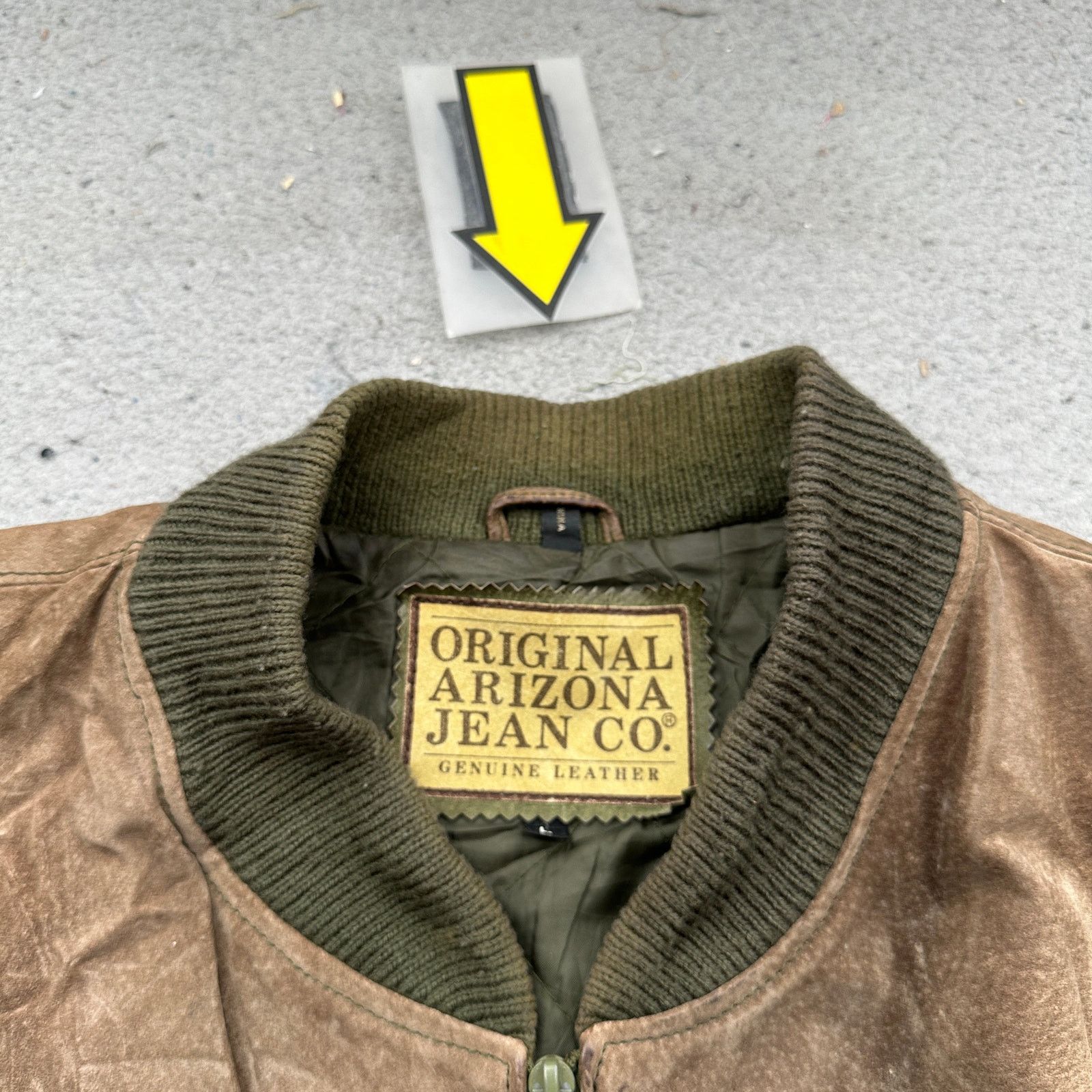 Other VTG Arizona Jean Genuine Leather Suede Bomber Jacket Large Size US L / EU 52-54 / 3 - 11 Thumbnail