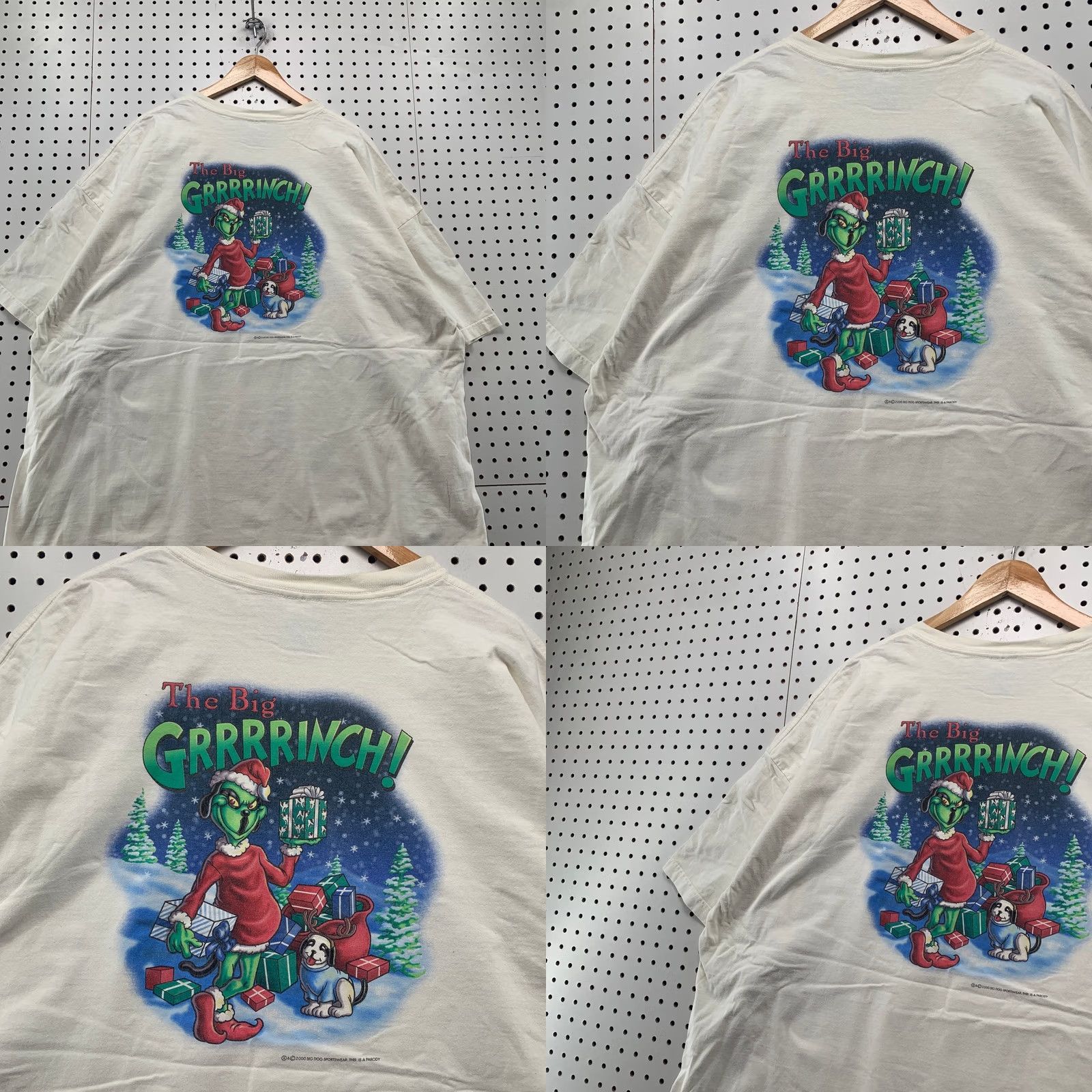 Big Dogs VINTAGE Big Dogs T-Shirt Mens 3XL White Christmas Grinch Funny Humour Shirt Size US XXL / EU 58 / 5 - 10 Thumbnail