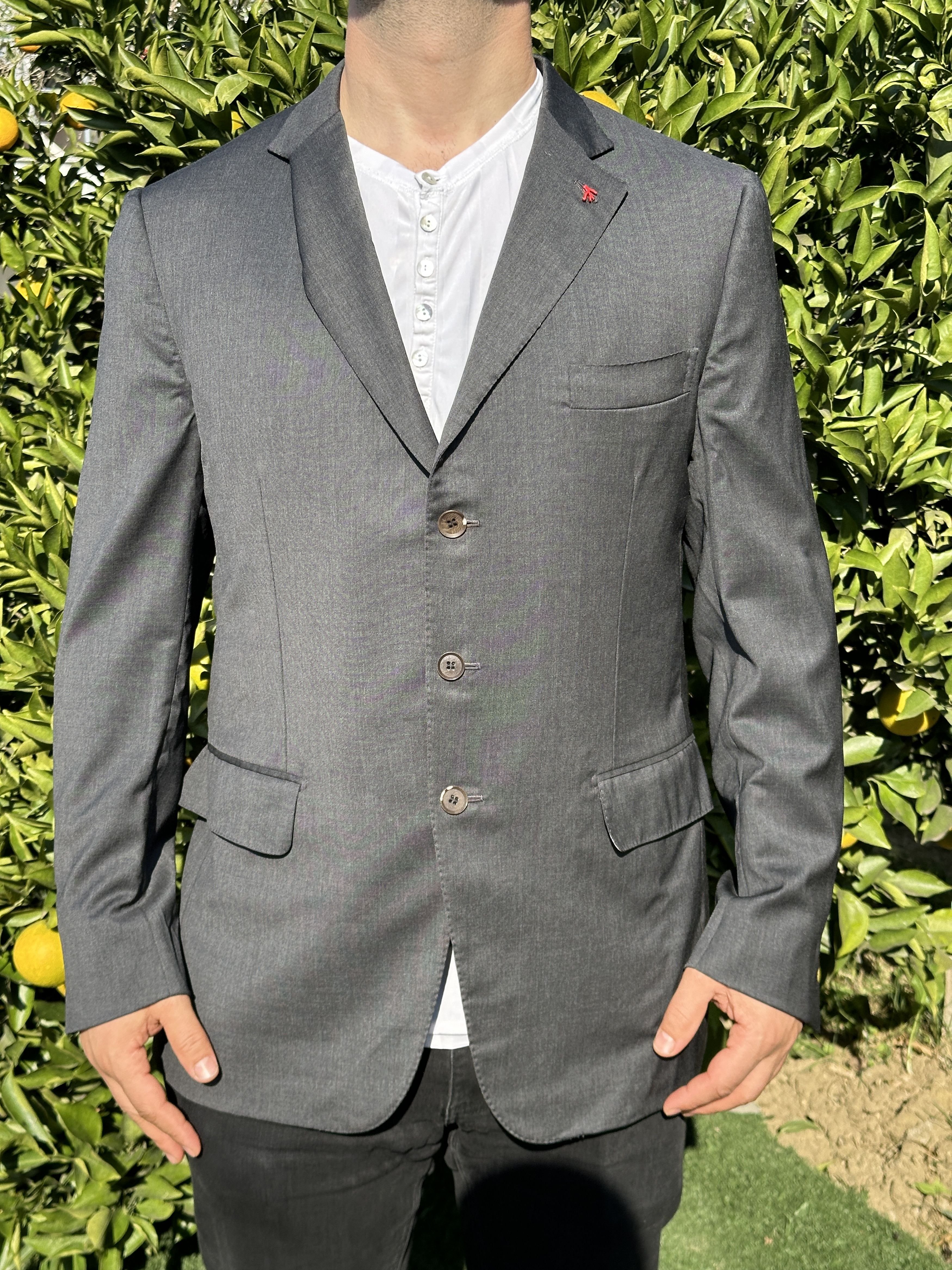 Isaia Isaia Napoli Aqua Spider Tuxedo Formal Jacket Size 54 7 R L Size 54R - 11 Thumbnail