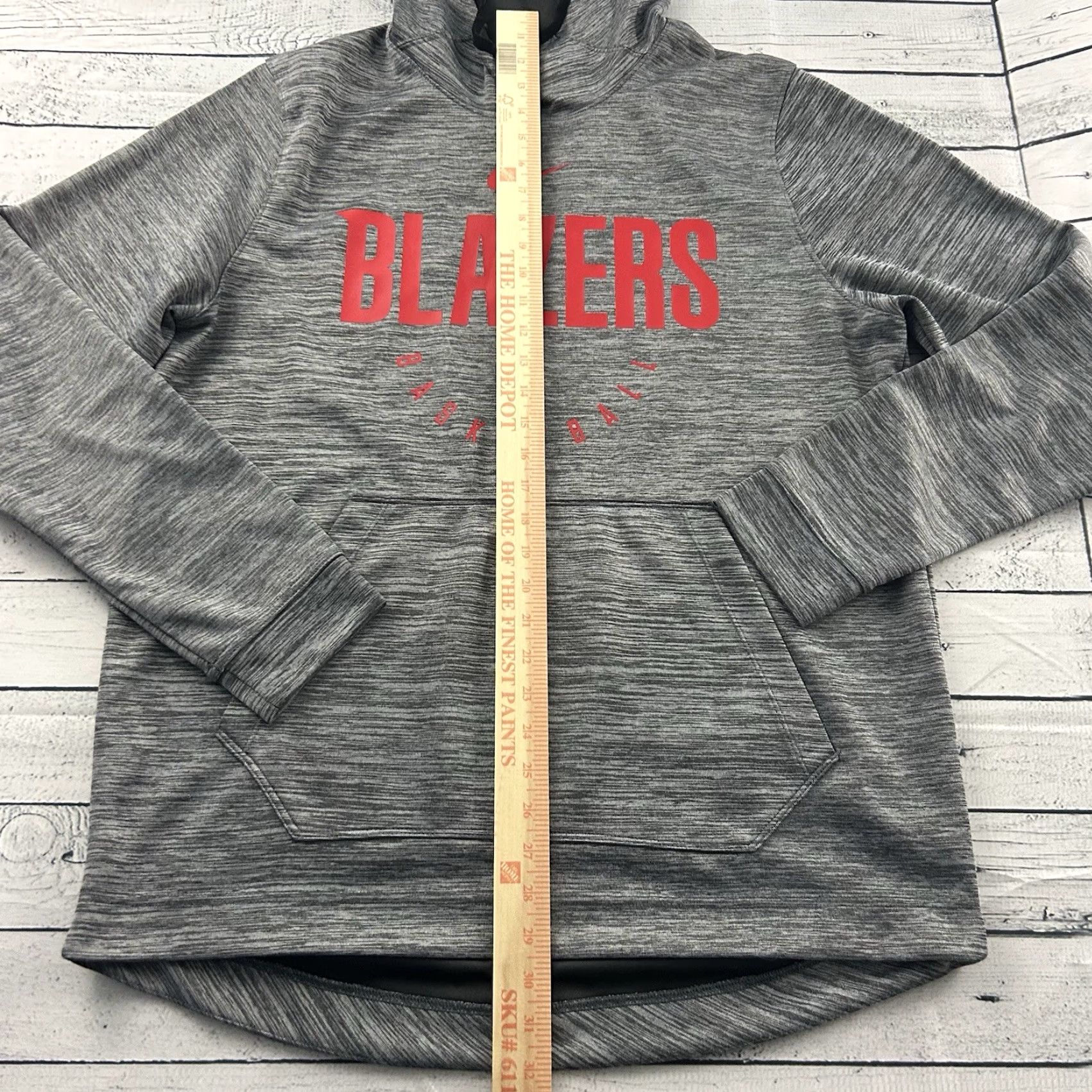 Nike Nike NBA Portland Trailblazers Pullover Hoodie Sweatshirt Men's Large Gray Size US L / EU 52-54 / 3 - 2 Thumbnail