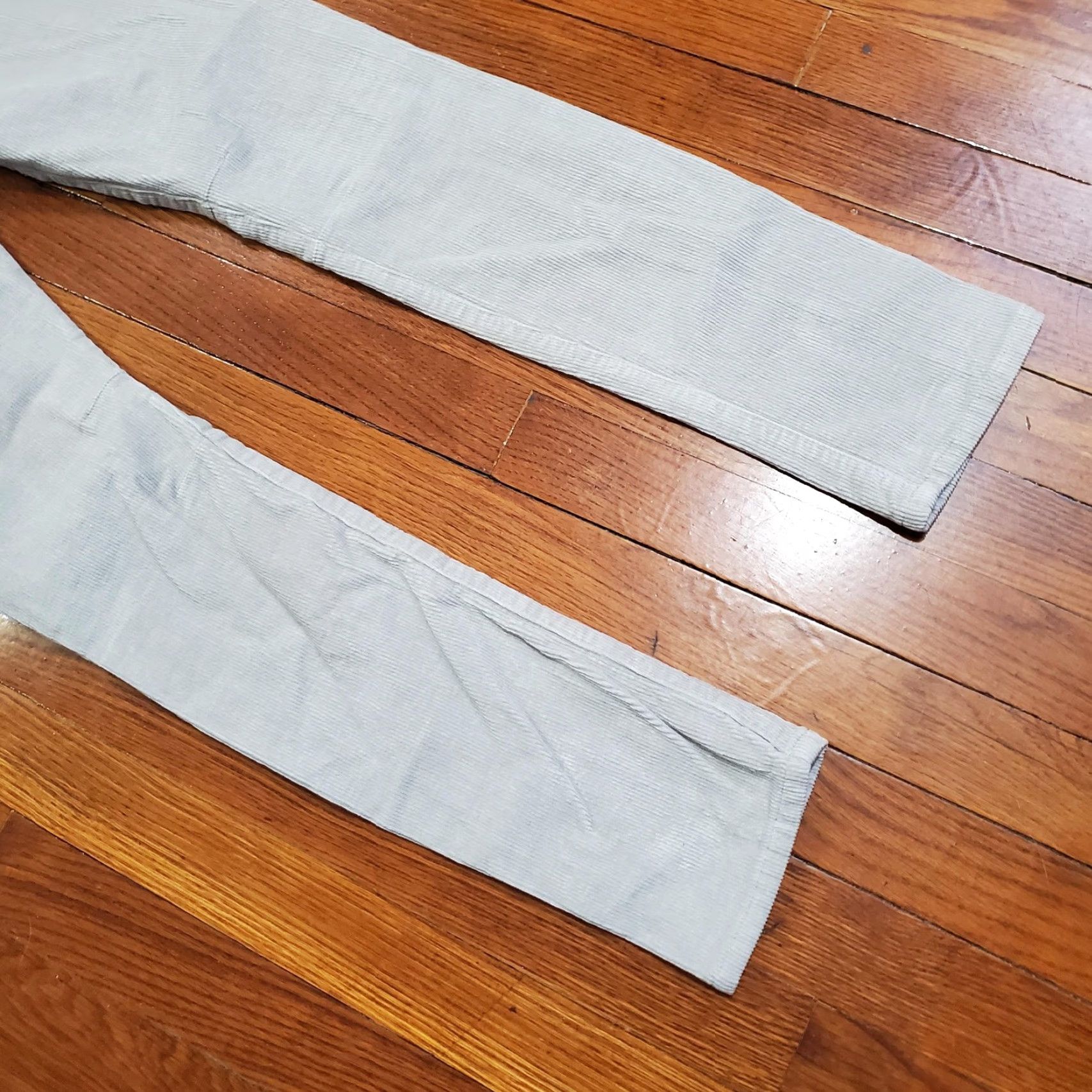 Helmut Lang Helmut Lang Pants Womens 27 Gray Corduroy Skinny Jeggings Stretch Made USA Size 27" / US 4 / IT 40 - 2 Thumbnail