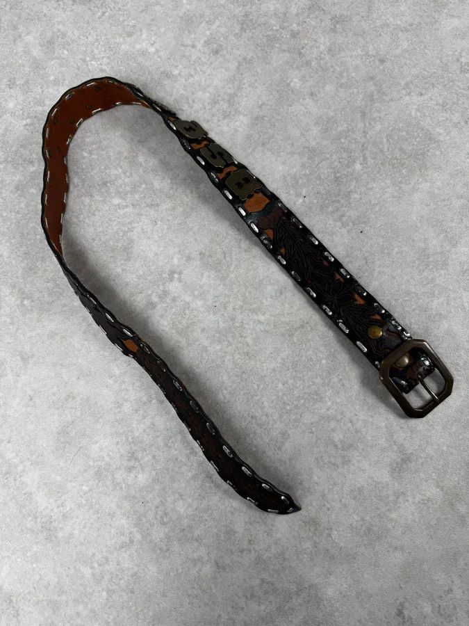 Dsquared2 Dsquared2 Brown Indian Details Leather & Copper Belt Size ONE SIZE - 3 Thumbnail