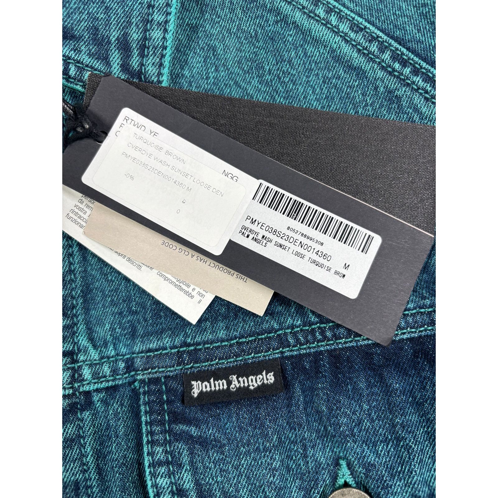 Palm Angels Palm Angels Light Wash Sunset Loose Denim Jacket Size Medium Size US M / EU 48-50 / 2 - 7 Thumbnail