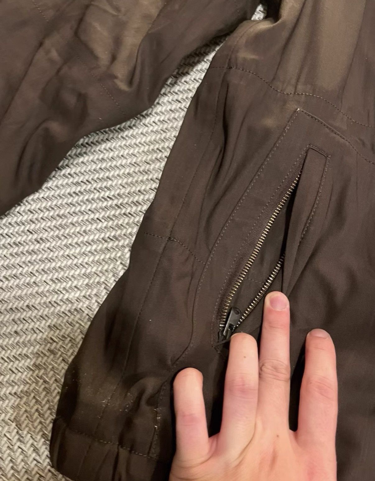 Number (N)ine Brown XL Lightweight Button-Up Jacket Size US XL / EU 56 / 4 - 5 Thumbnail