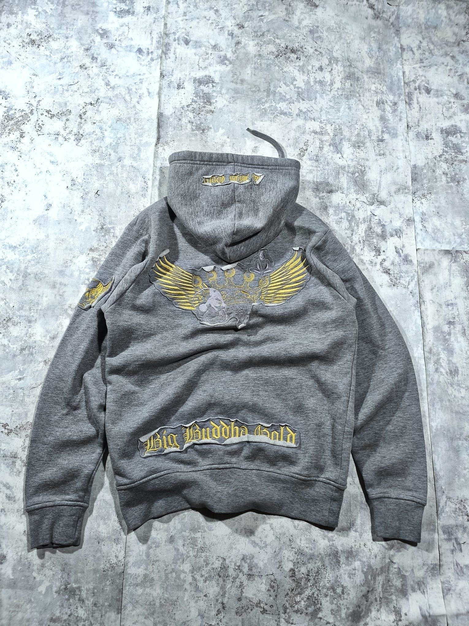 True Religion big buddha y2k patchy hoodie Size US S / EU 44-46 / 1 - 1 Thumbnail