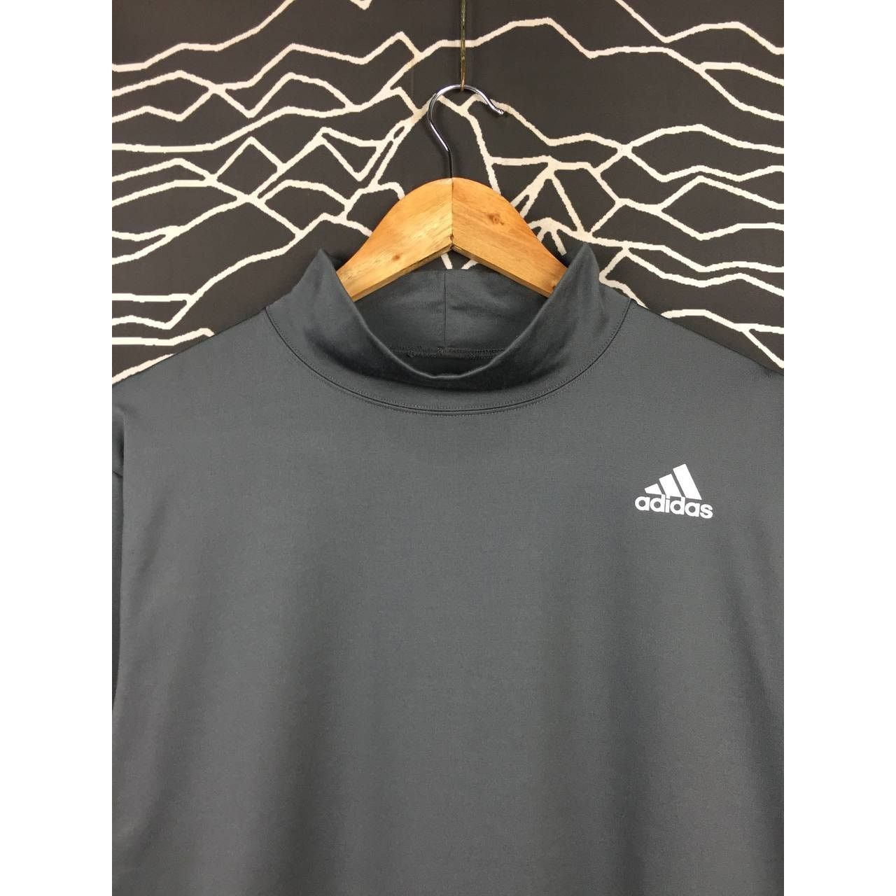 Adidas Adidas Small Logo Turtleneck Long Sleeve Activewear Tee Size US M / EU 48-50 / 2 - 3 Thumbnail
