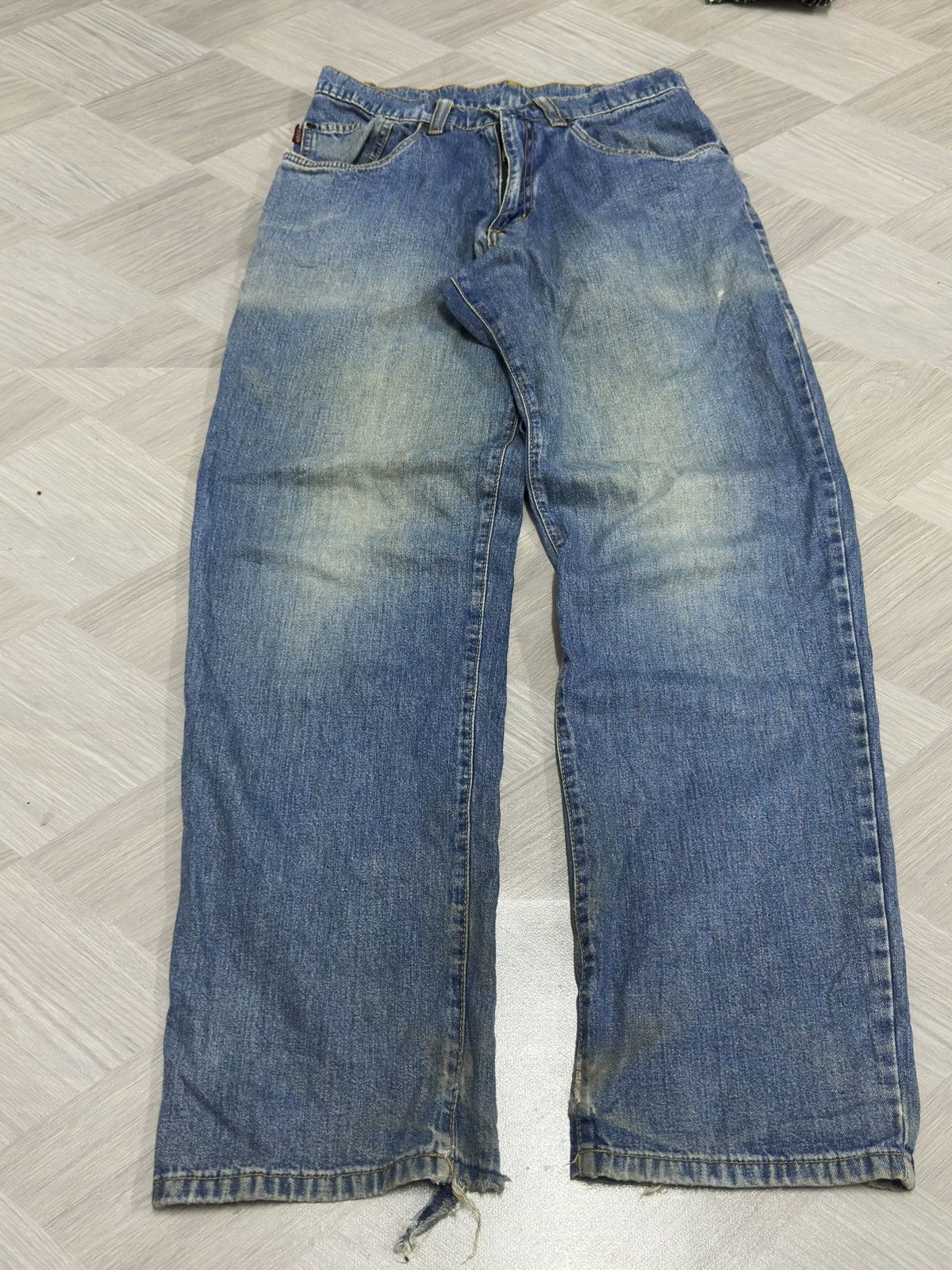 Stussy Vintage Stussy Workwear Denim Distressed Mud Wash Pant Size US 29 - 3 Thumbnail