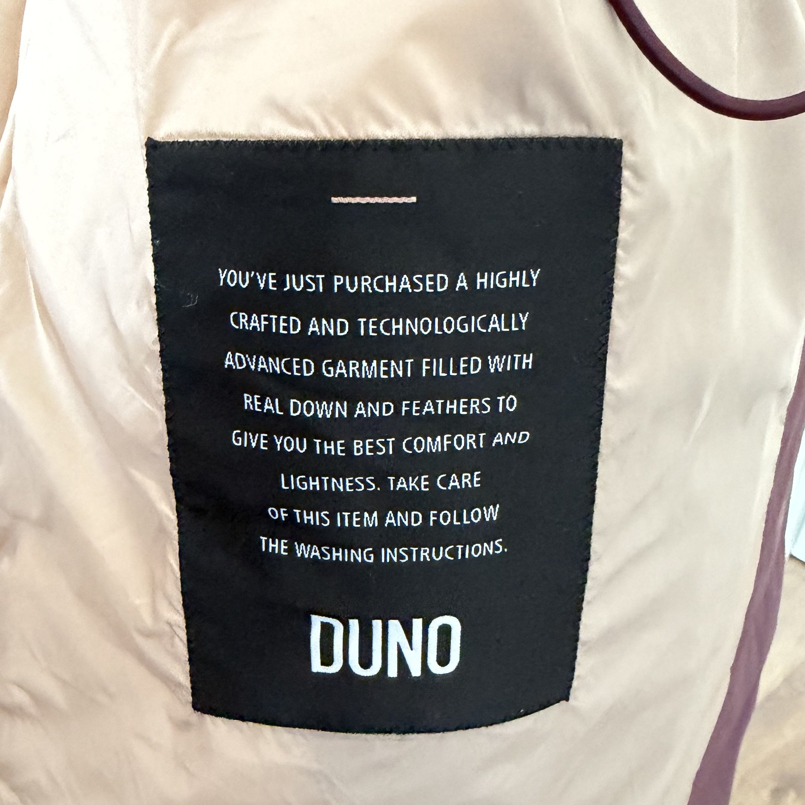 Other DUNO Long Down Coat Puffer Jacket Size 44 M Burgundy Luxury Size M / US 6-8 / IT 42-44 - 18 Thumbnail