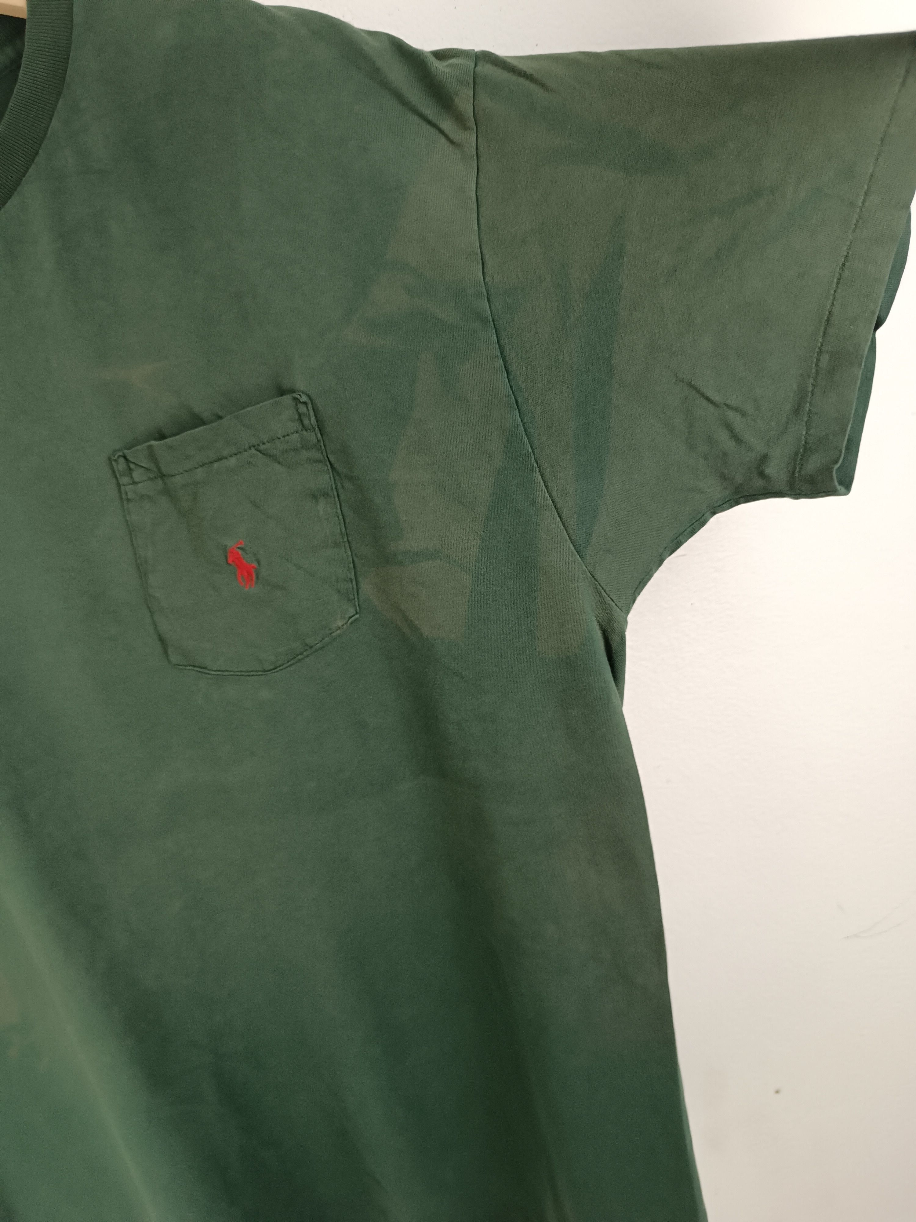 Polo Ralph Lauren FADED VINTAGE 90'S POLO RALPH LAUREN POCKET TEE VERY RARE Size US L / EU 52-54 / 3 - 12 Thumbnail