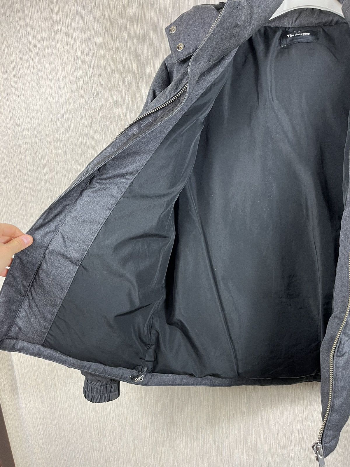 Designer × The Kooples The Kooples wool down puffer jacket hooded leather acs Size US M / EU 48-50 / 2 - 19 Thumbnail