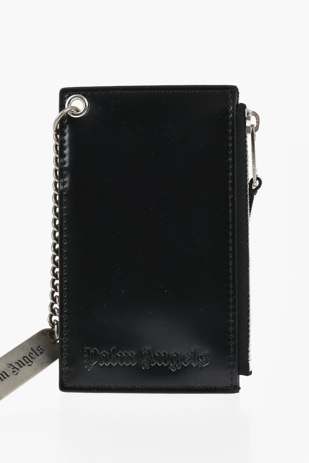 Palm Angels og1mm0326 Size: OS / Glossy Leather Card Holder in Black Size ONE SIZE - 2 Thumbnail