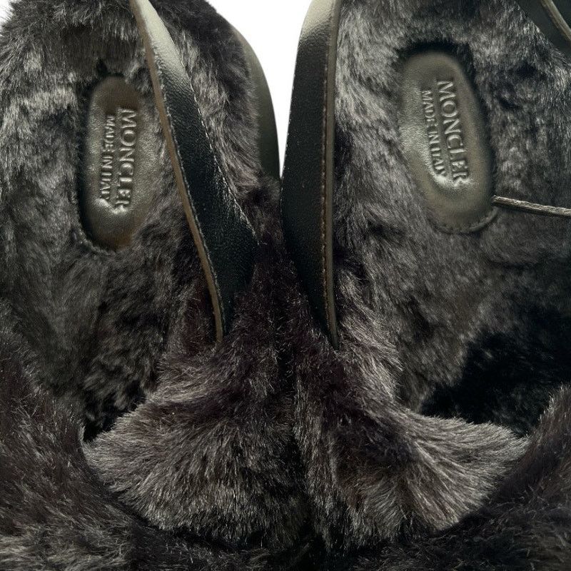 Moncler MONCLER Solarisse Faux Fur Slingback Sandals, IT37/US7 Size US 7 / IT 37 - 10 Thumbnail