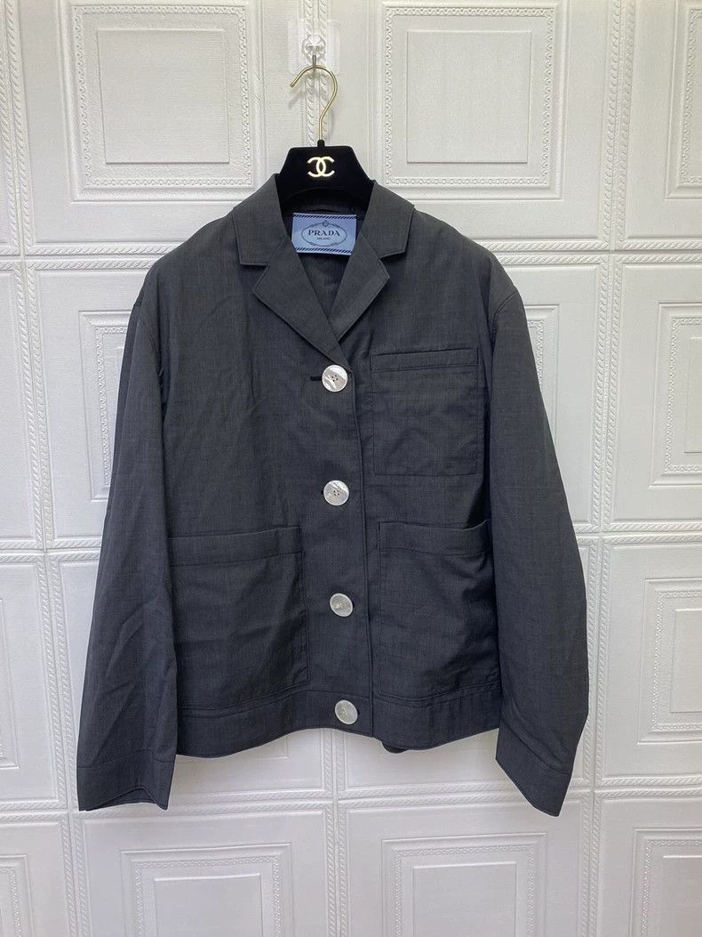 Prada Prada Wool Magic Tape Trench Coat Size US M / EU 48-50 / 2 - 1 Thumbnail