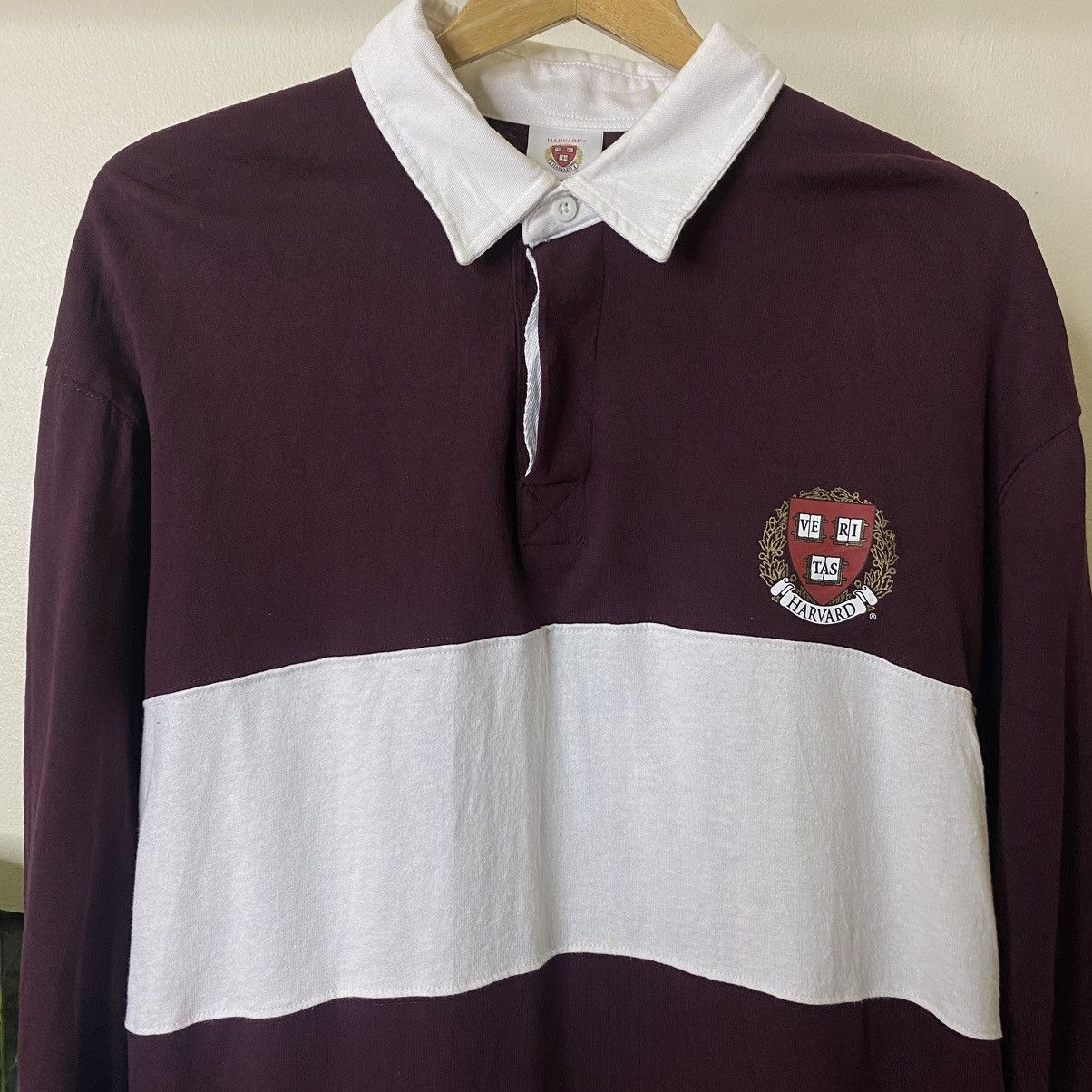 GU GU x Harvard University Polo Rugby Shirt Size US L / EU 52-54 / 3 - 2 Thumbnail