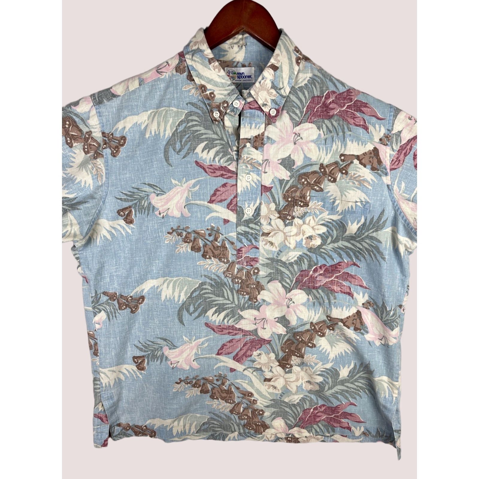 Reyn Spooner VINTAGE Reyn Spooner Shirt Mens Large Blue Button Down Hawaiian Aloha Reverse Print Size US L / EU 52-54 / 3 - 1 Thumbnail