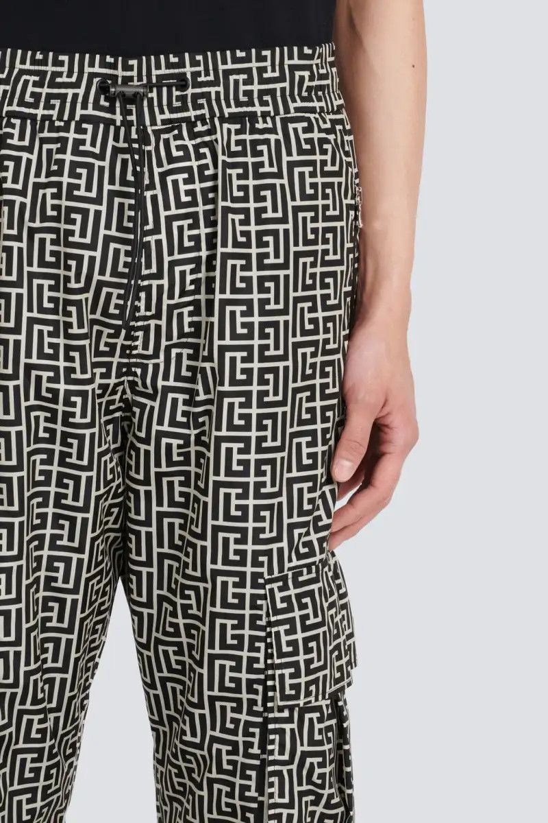 Balmain o1y0426 Cargo Pant in Black/White Size US 36 / EU 52 - 5 Thumbnail