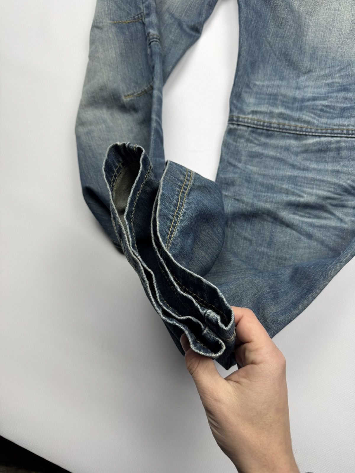 If Six Was Nine Vintage Junya Watanabe Style Distressed Jeans Size US 33 - 5 Thumbnail