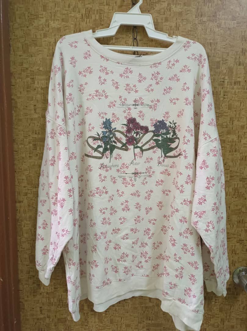 Stefano Ricci Vintage Baggy Stefano Flowers USA Sweatshirt Size 3XL / US 20-22 - 1 Thumbnail