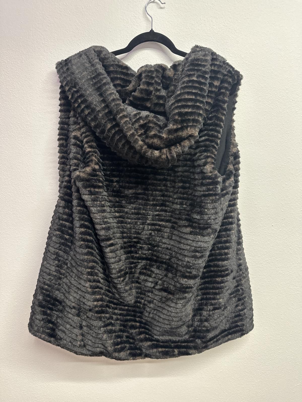 Elie Tahari Tahari 1XTG Faux Fur Vest Brown Combo Size XL / US 12-14 / IT 48-50 - 4 Thumbnail