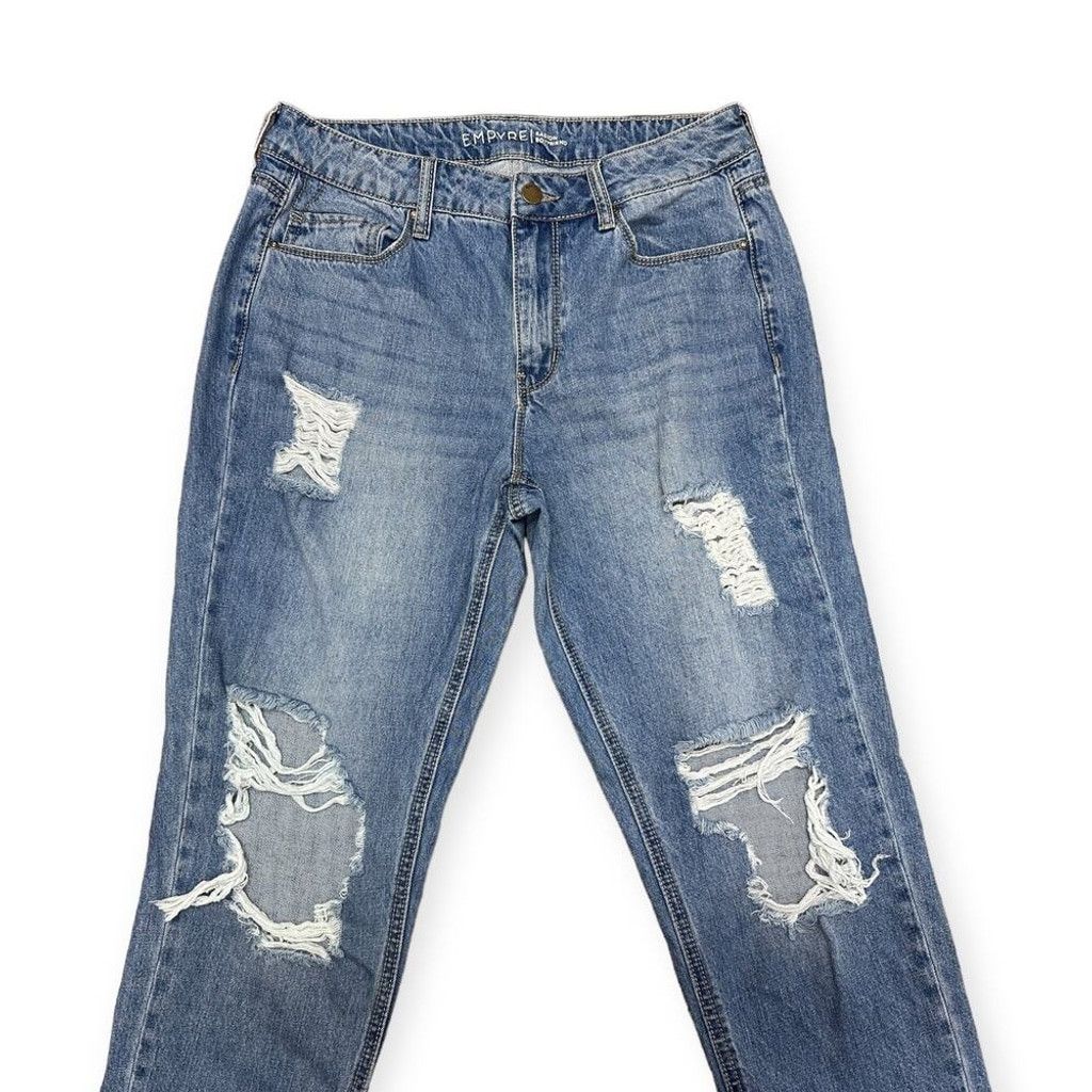 Empyre Empyre Easton Medium Wash Distressed Boyfriend Jeans Size 28" / US 6 / IT 42 - 6 Thumbnail
