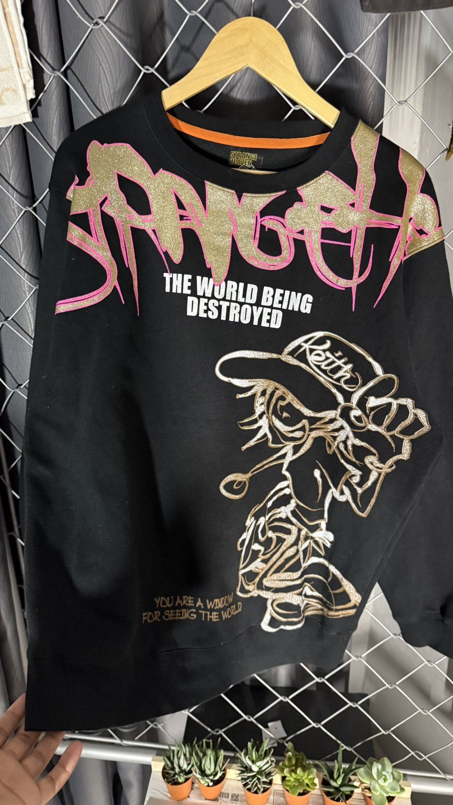 Vintage y2k STRANGE HEAVEN COOL GRAPHIC SWEATSHIRT Size US L / EU 52-54 / 3 - 3 Thumbnail