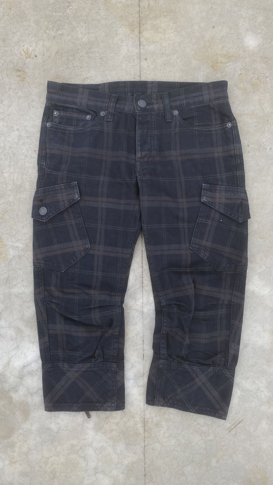 Hysteric Glamour Hysteric Glamour Plaid Cargo Shorts 3/4 Length Y2K Size 29" - 1 Thumbnail