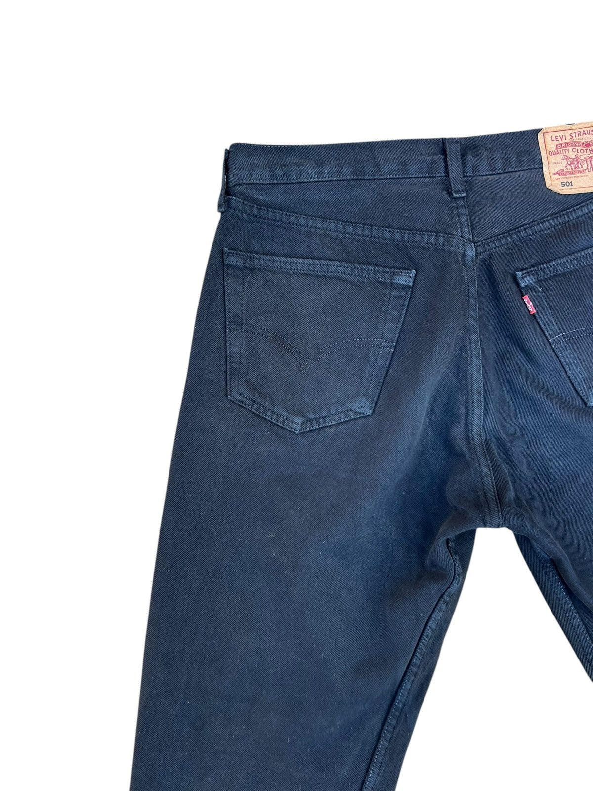 Levi's Vintage 2002 Levi’s 501 Sun Faded Black Denim Jeans Regular Size US 32 / EU 48 - 12 Thumbnail