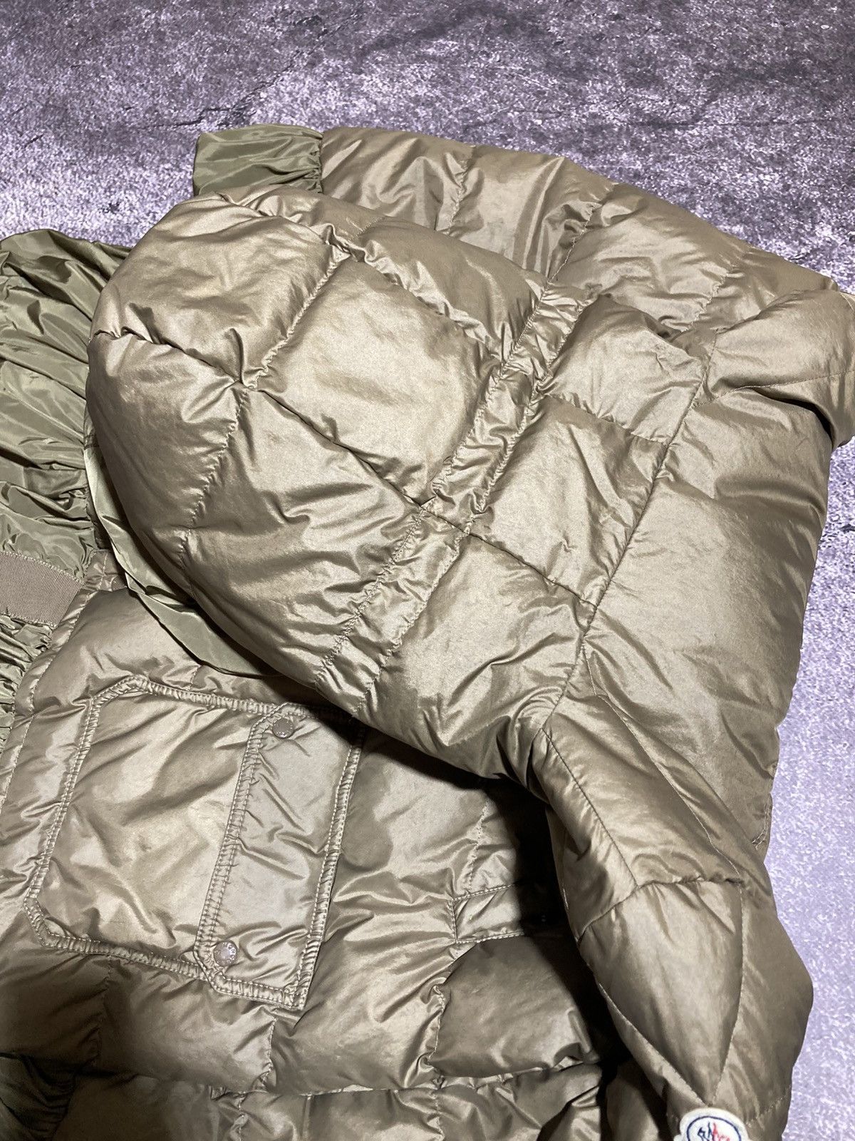Moncler Moncler Khaki Down Peplum Trim Detailed Seri Jacket Size M / US 6-8 / IT 42-44 - 10 Thumbnail