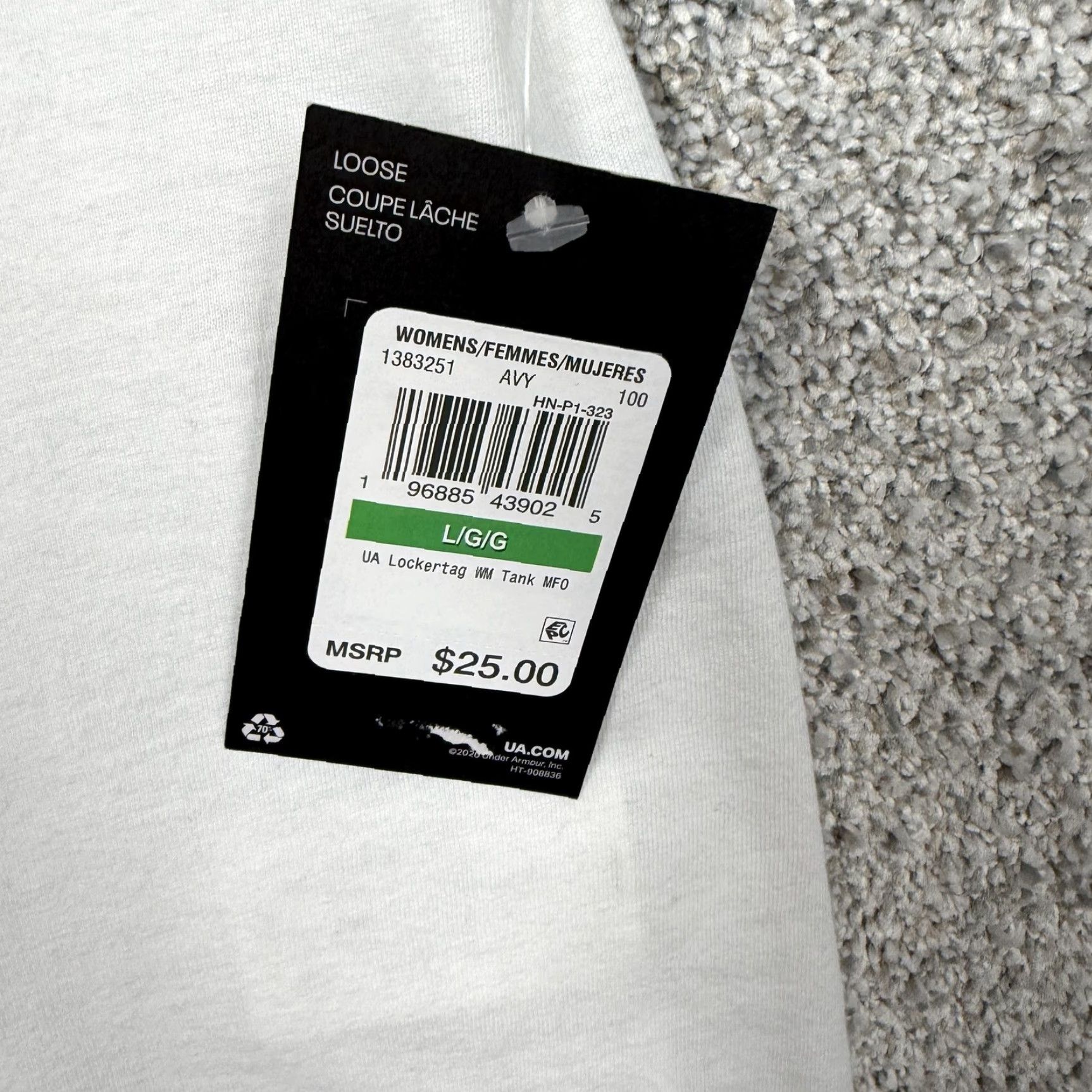 Under Armour Under Armour Tank Top Women L White Lilac Lightweight Sleeveless Racerback Gym & Training Scoop Neck Casual 1383251 Size L / US 10 / IT 46 - 2 Thumbnail